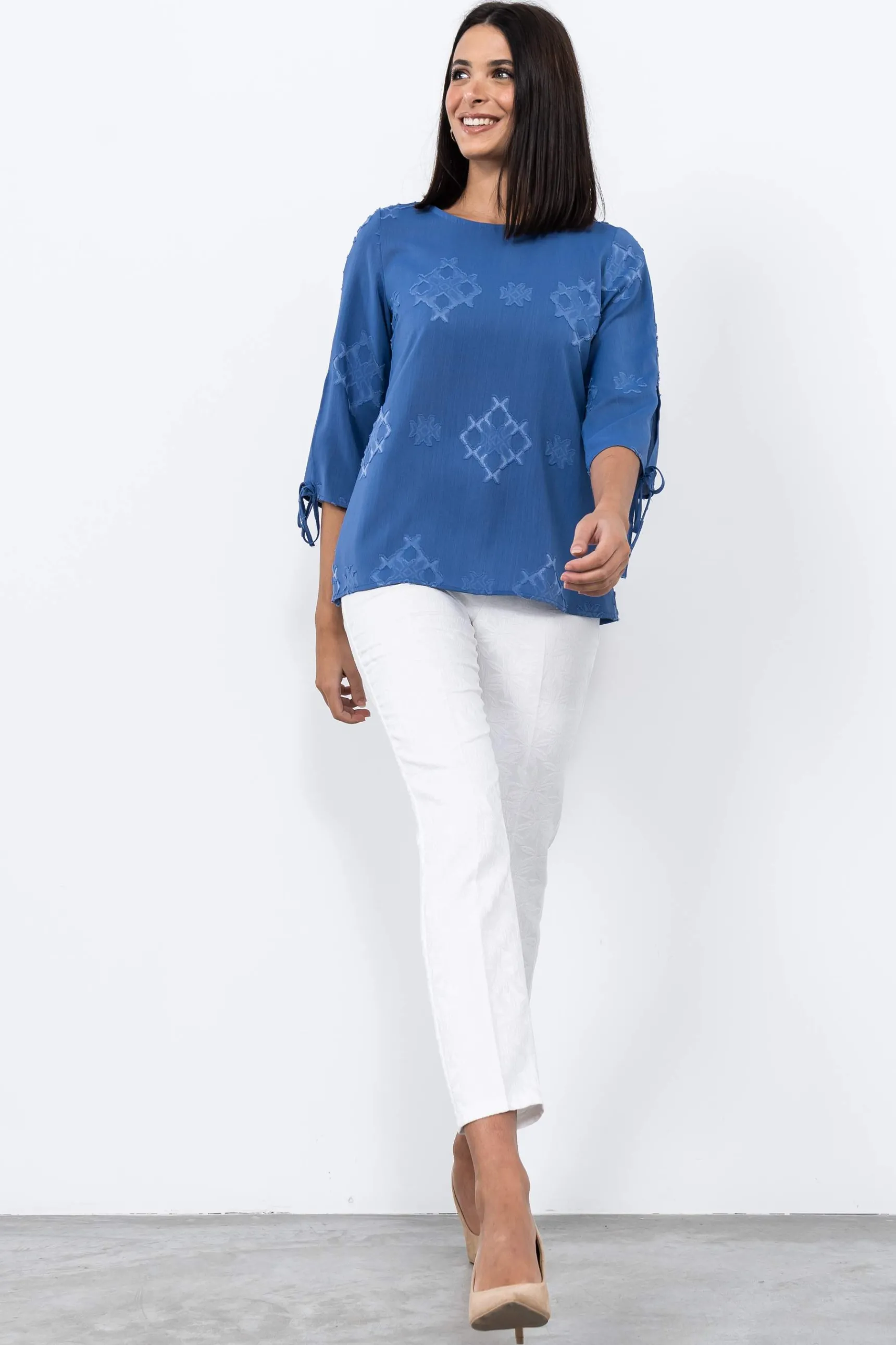 blusa_aberturas_mangas_4.webp Precchio Blusas Y Camisas<BLUSA ABERTURAS MANGAS