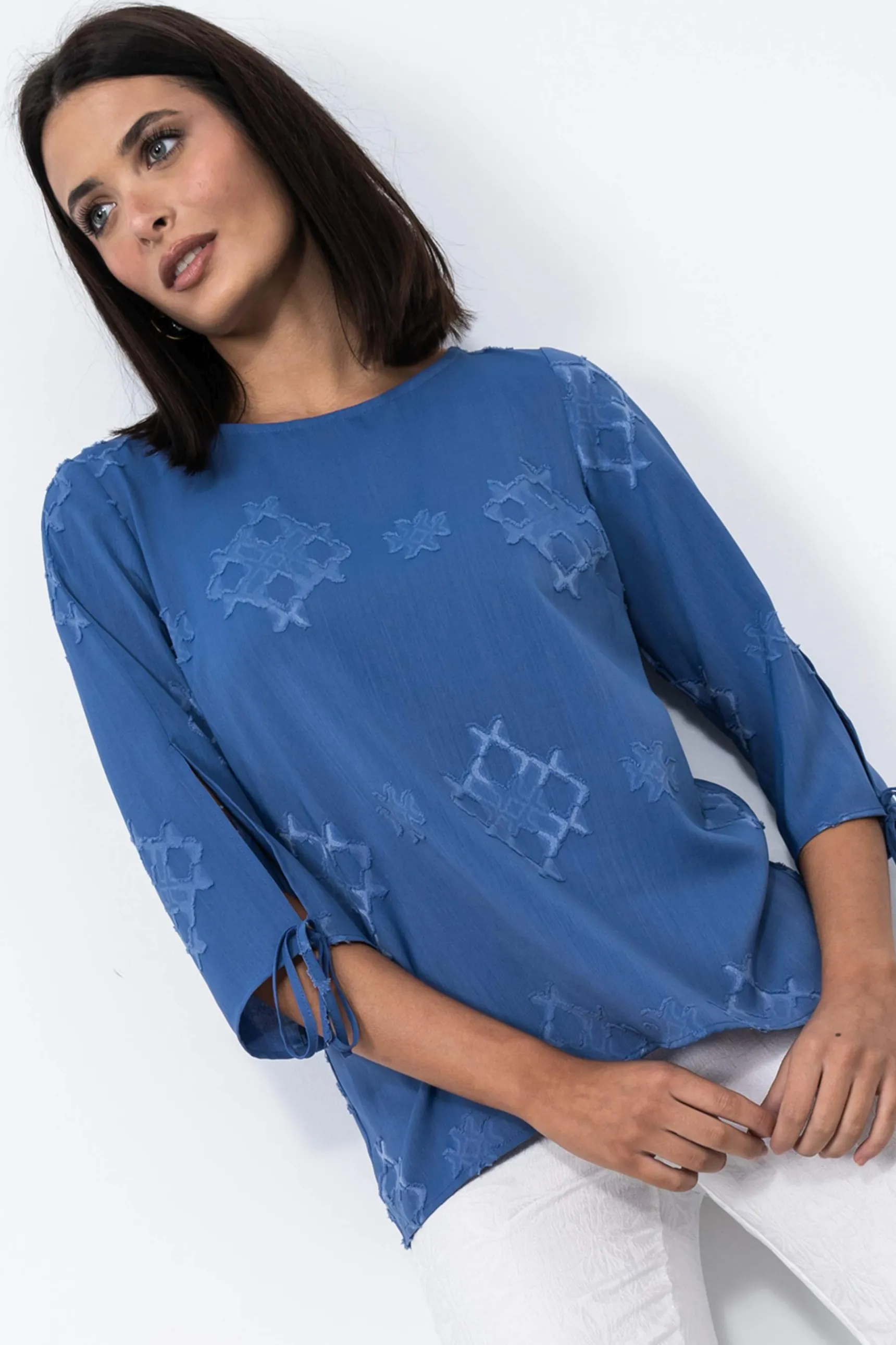 blusa_aberturas_mangas_6.webp Precchio Blusas Y Camisas<BLUSA ABERTURAS MANGAS