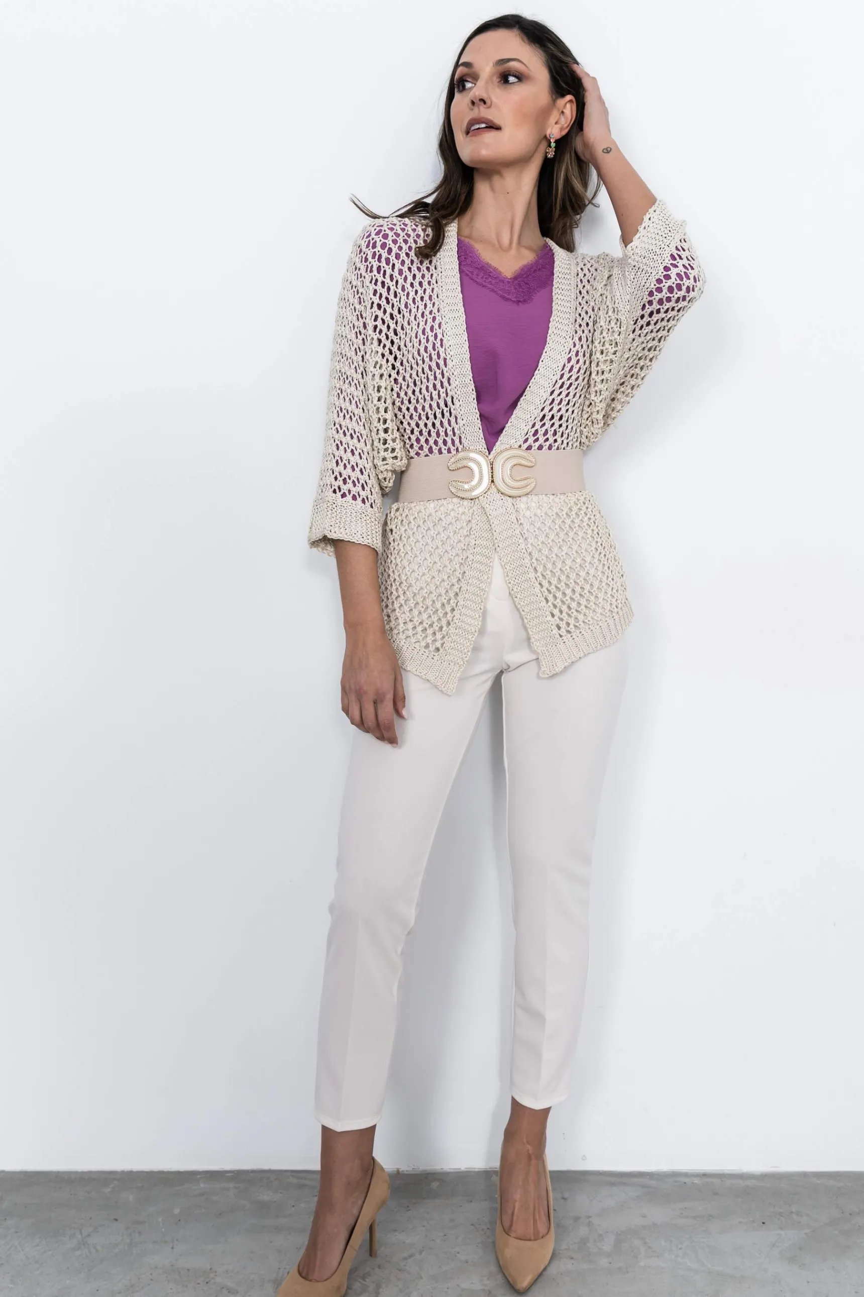 blusa_encaje_manga_france_4-1.webp Precchio Blusas Y Camisas<BLUSA ENCAJE MANGA FRANCESA MALVA