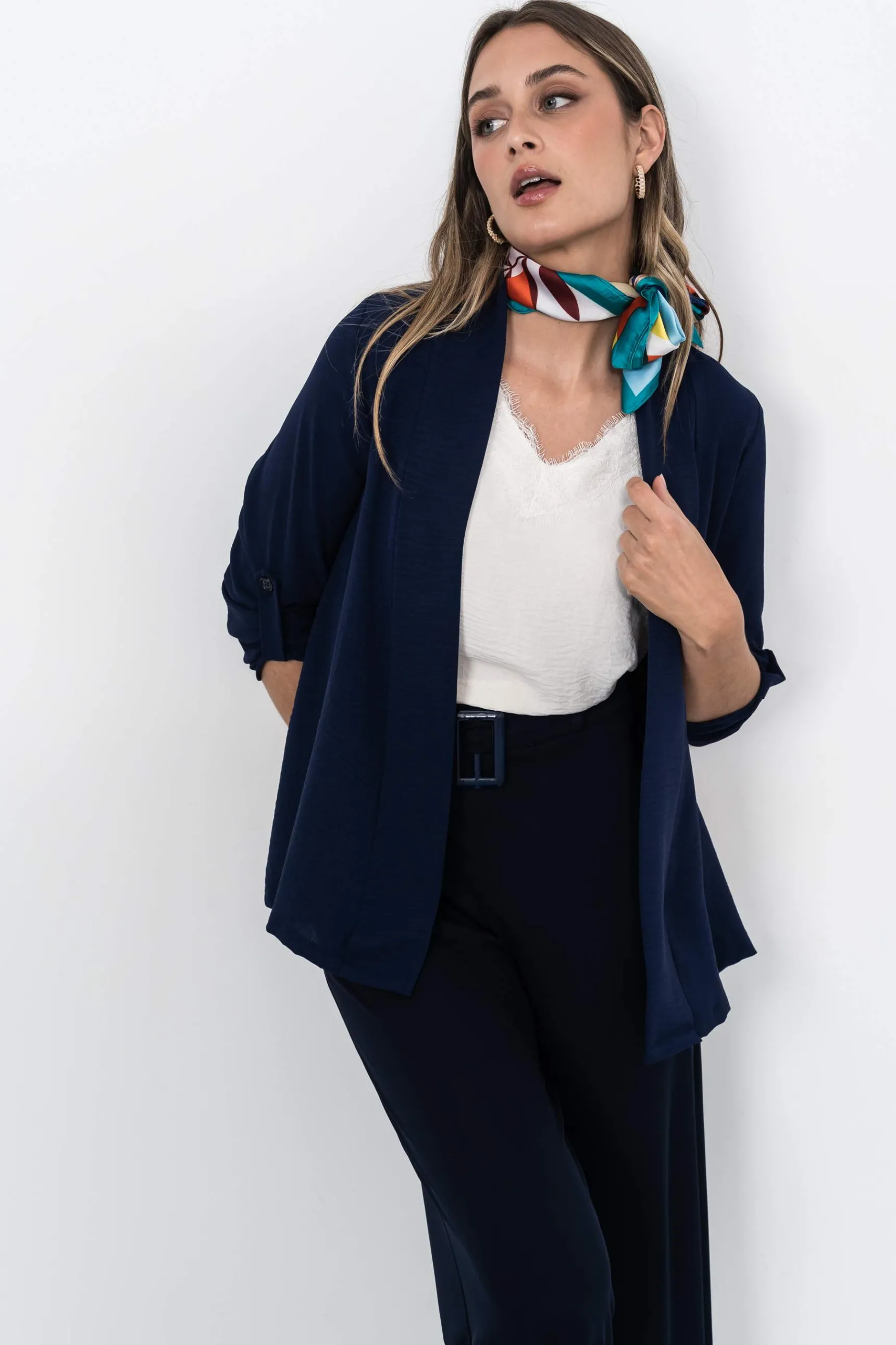 blusa_encaje_manga_france_7.webp Precchio Blusas Y Camisas<BLUSA ENCAJE MANGA FRANCESA CRUDO