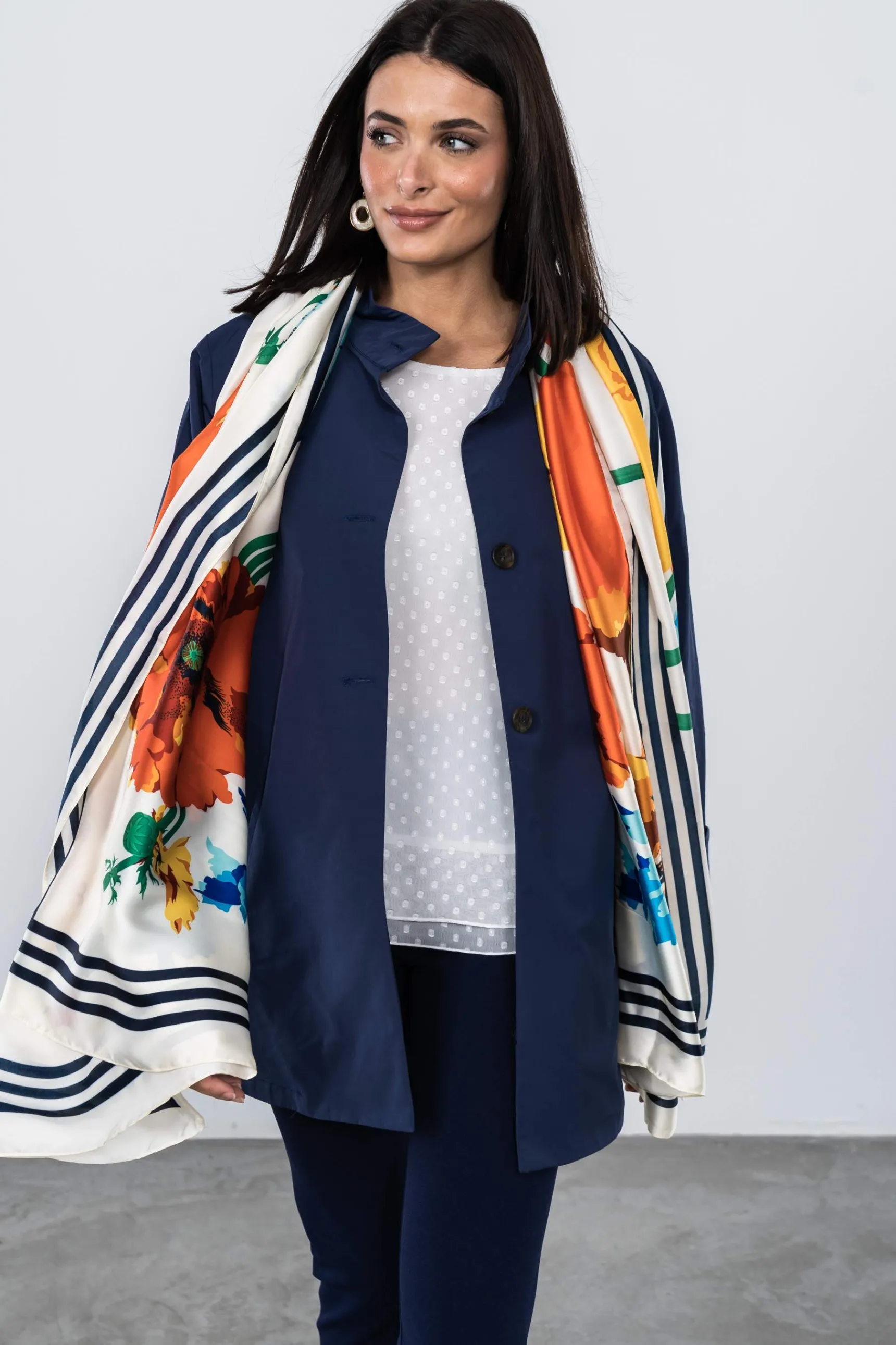 blusa_jacquard_doble_capa_5.webp Precchio Blusas Y Camisas<BLUSA JACQUARD DOBLE CAPA