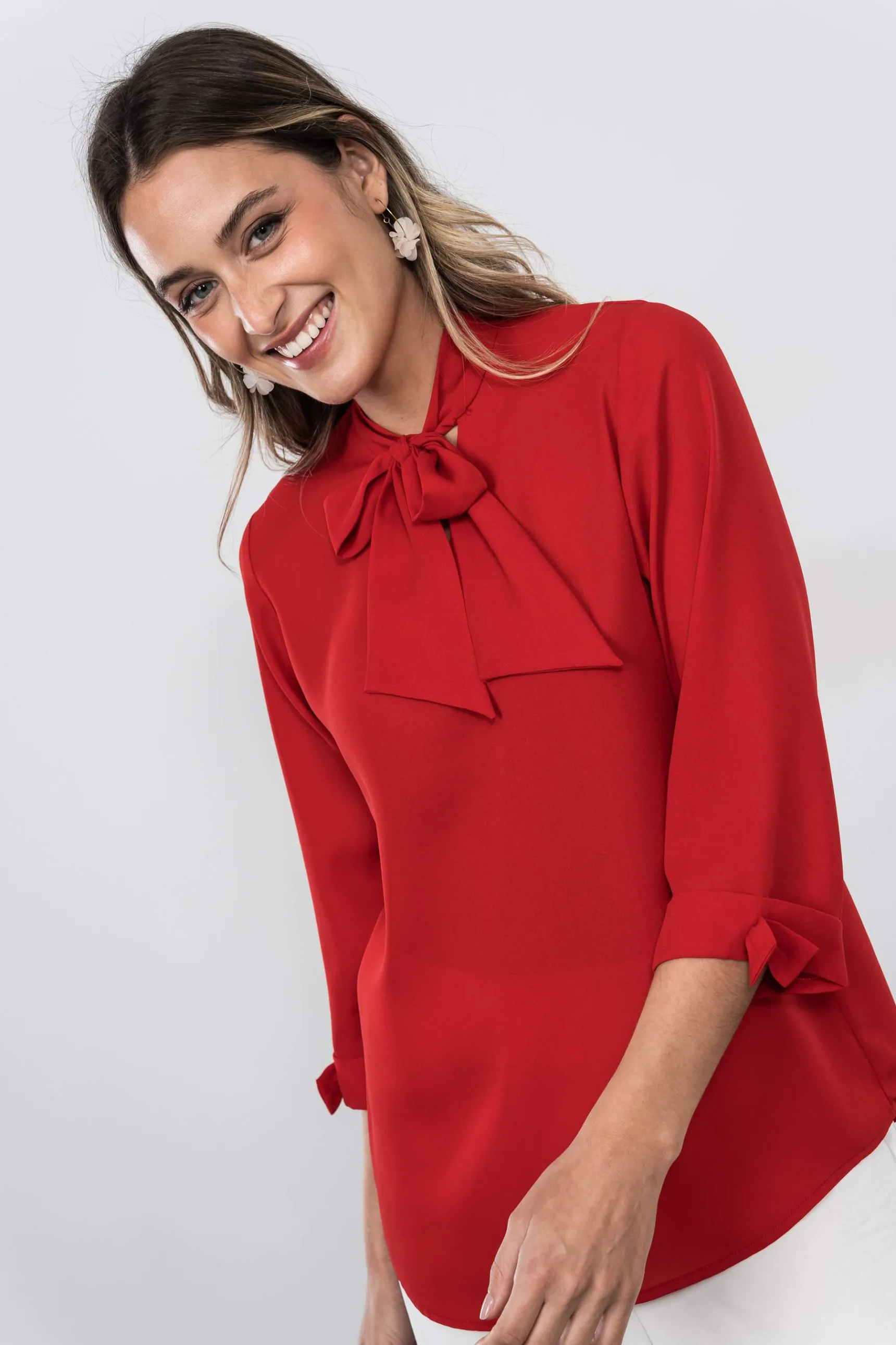 Precchio Blusas Y Camisas<BLUSA LAZADAS ROJO