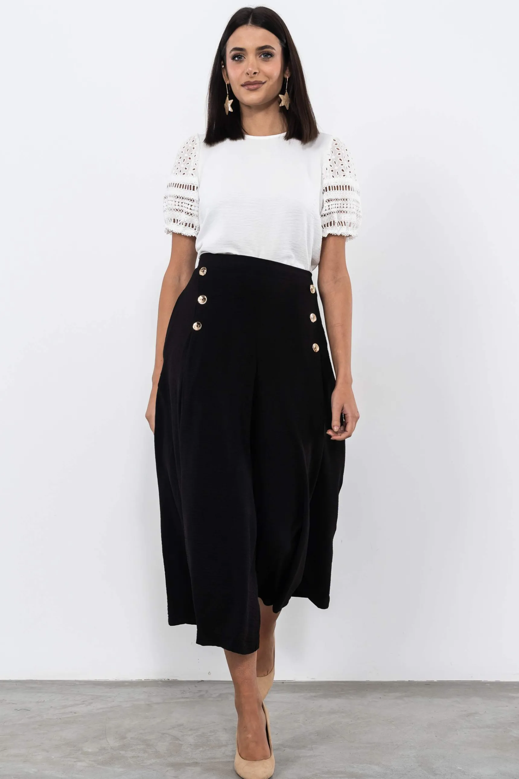 blusa_mangas_puntillas_5.webp Precchio Blusas Y Camisas<BLUSA MANGAS PUNTILLAS