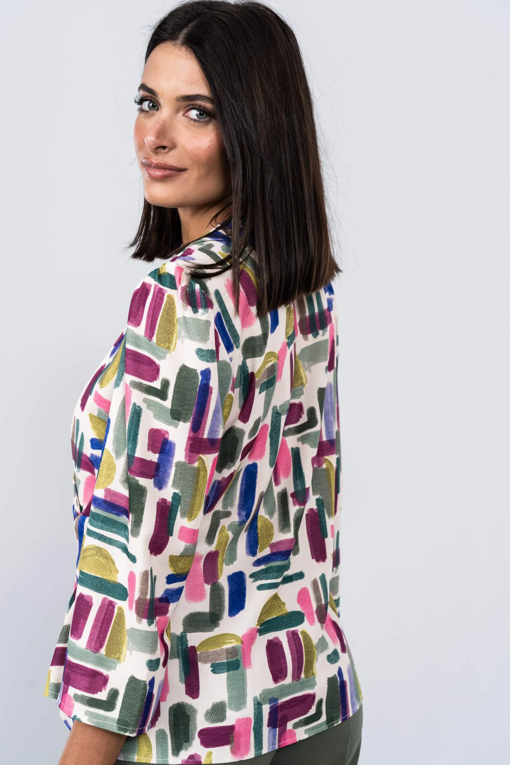 blusa_recogido_lateral_7.webp Precchio Blusas Y Camisas<BLUSA RECOGIDO LATERAL