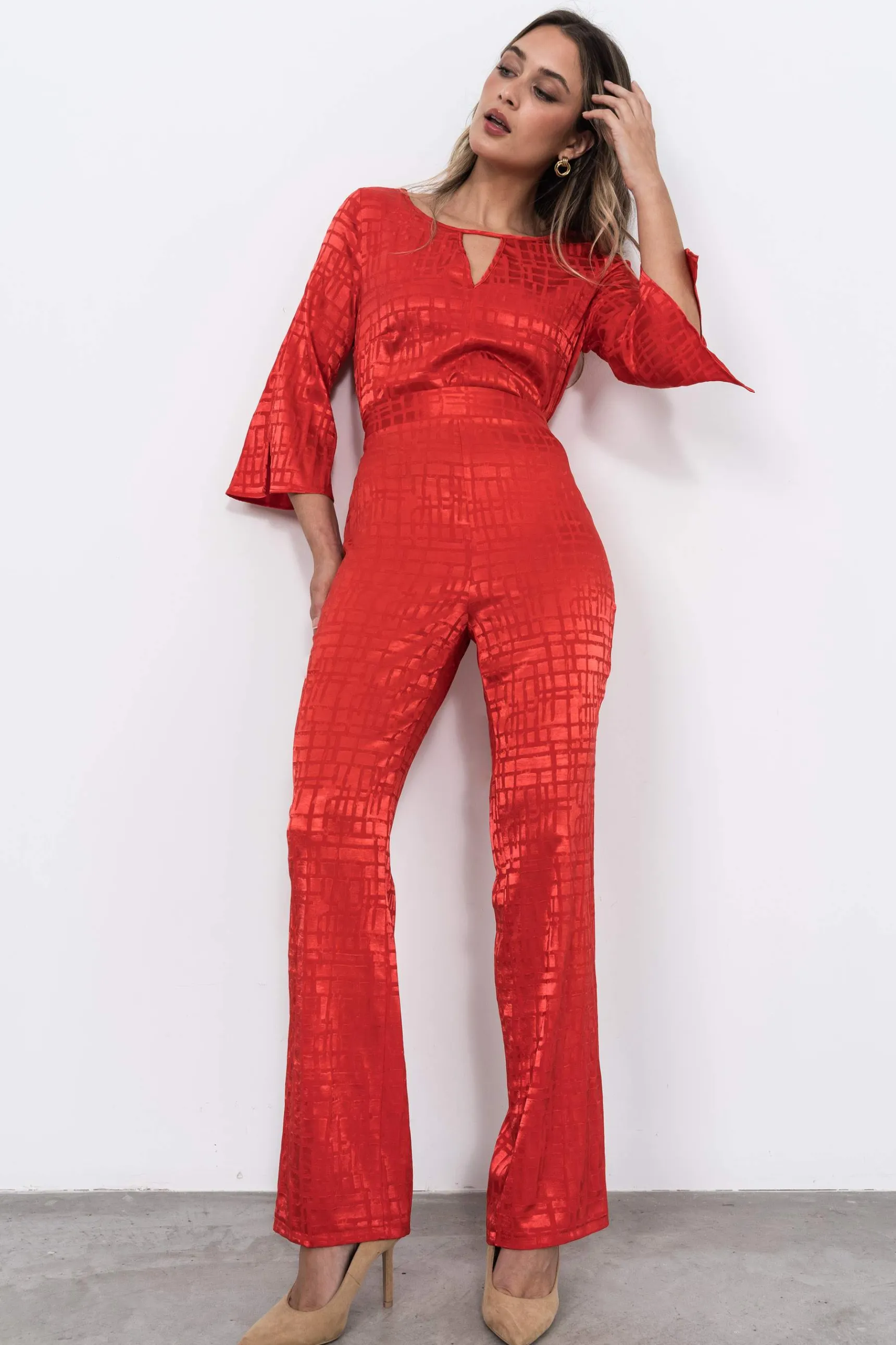 blusn_jacquard_satinado_4.webp Precchio Blusas Y Camisas<BLUSÓN JACQUARD SATINADO