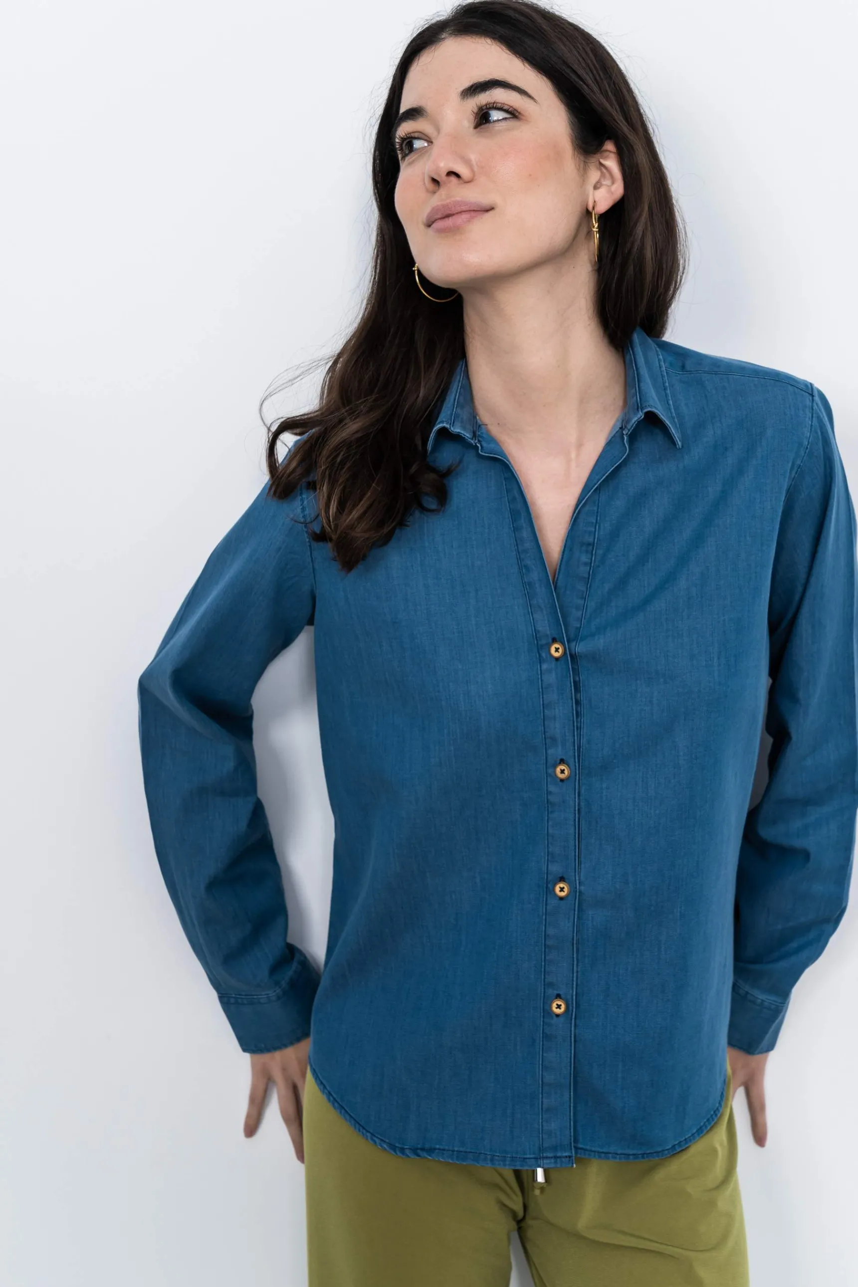 Precchio Blusas Y Camisas<CAMISA VAQUERA BÁSICA