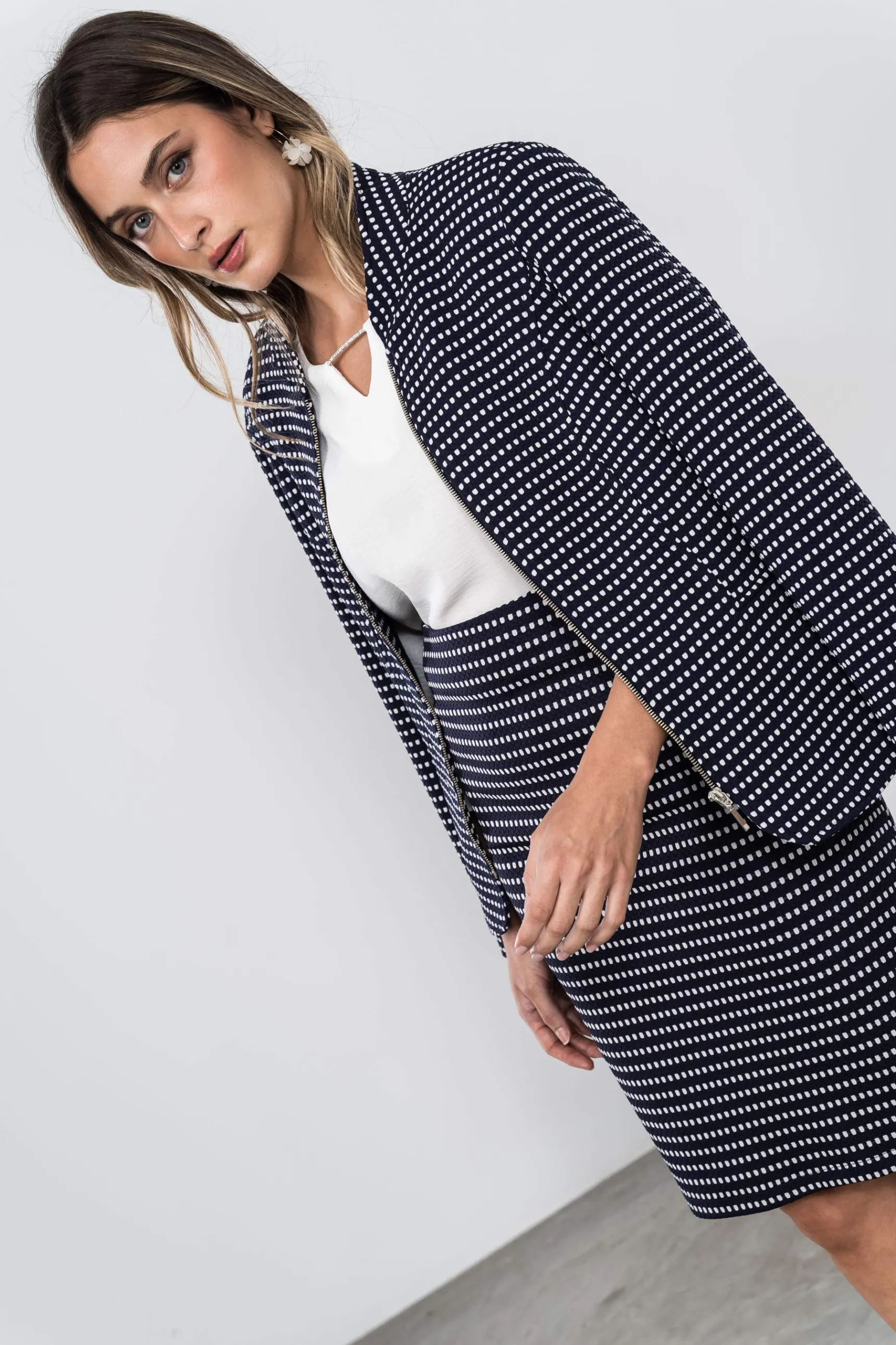 Precchio Faldas<FALDA RECTA JACQUARD