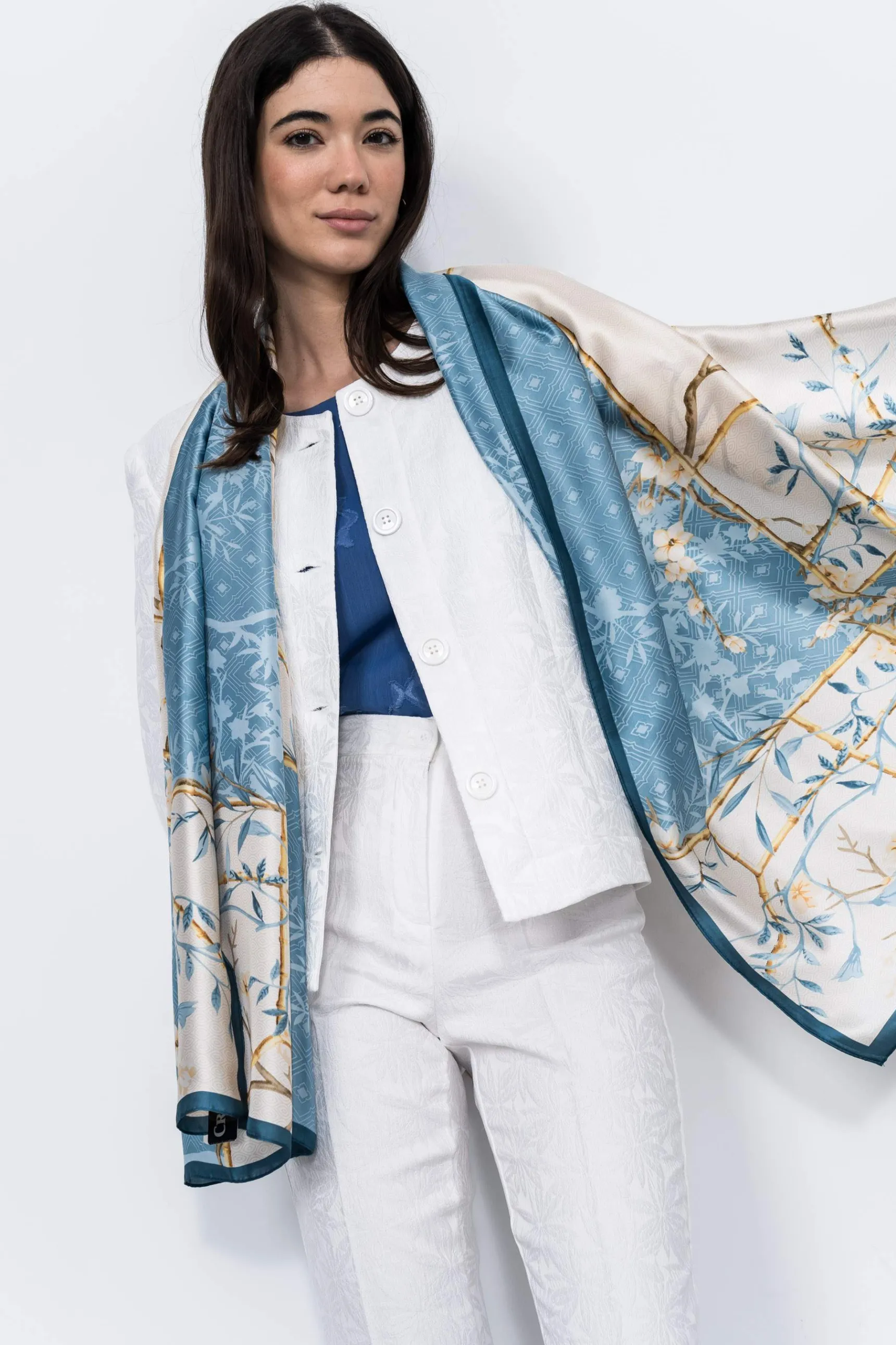 Precchio Foulards Y Estolas<FOULARD EFECTO SEDA BAMBÚ