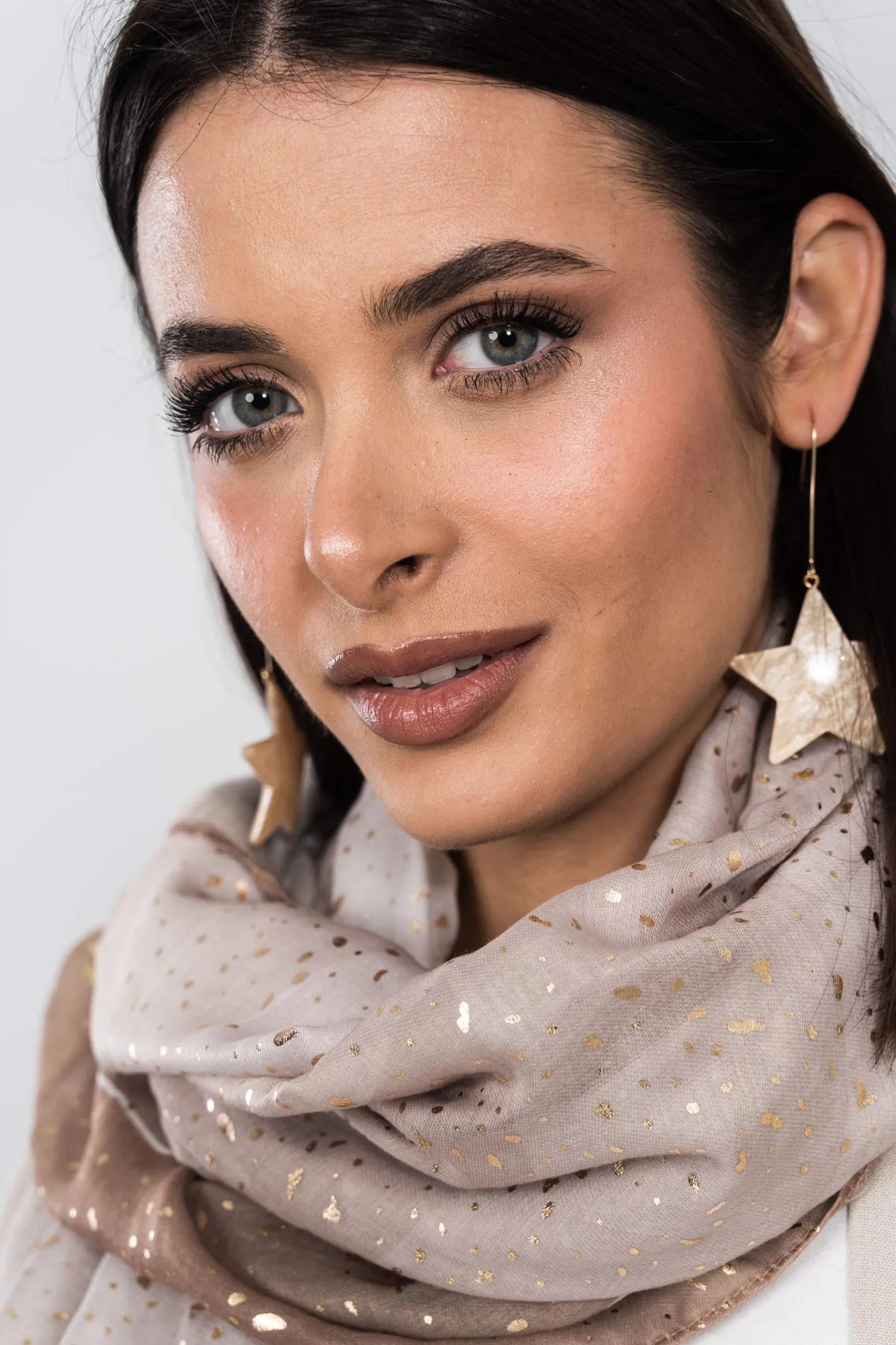 Precchio Foulards Y Estolas<FOULARD MANCHAS ORO