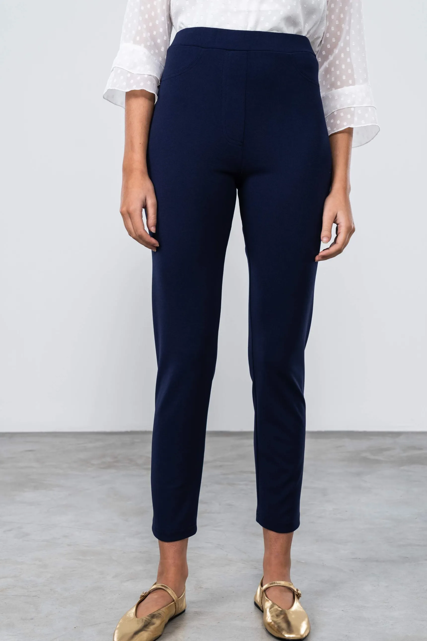 Precchio Pantalones<LEGGIN 5 BOLSILLOS MARINO