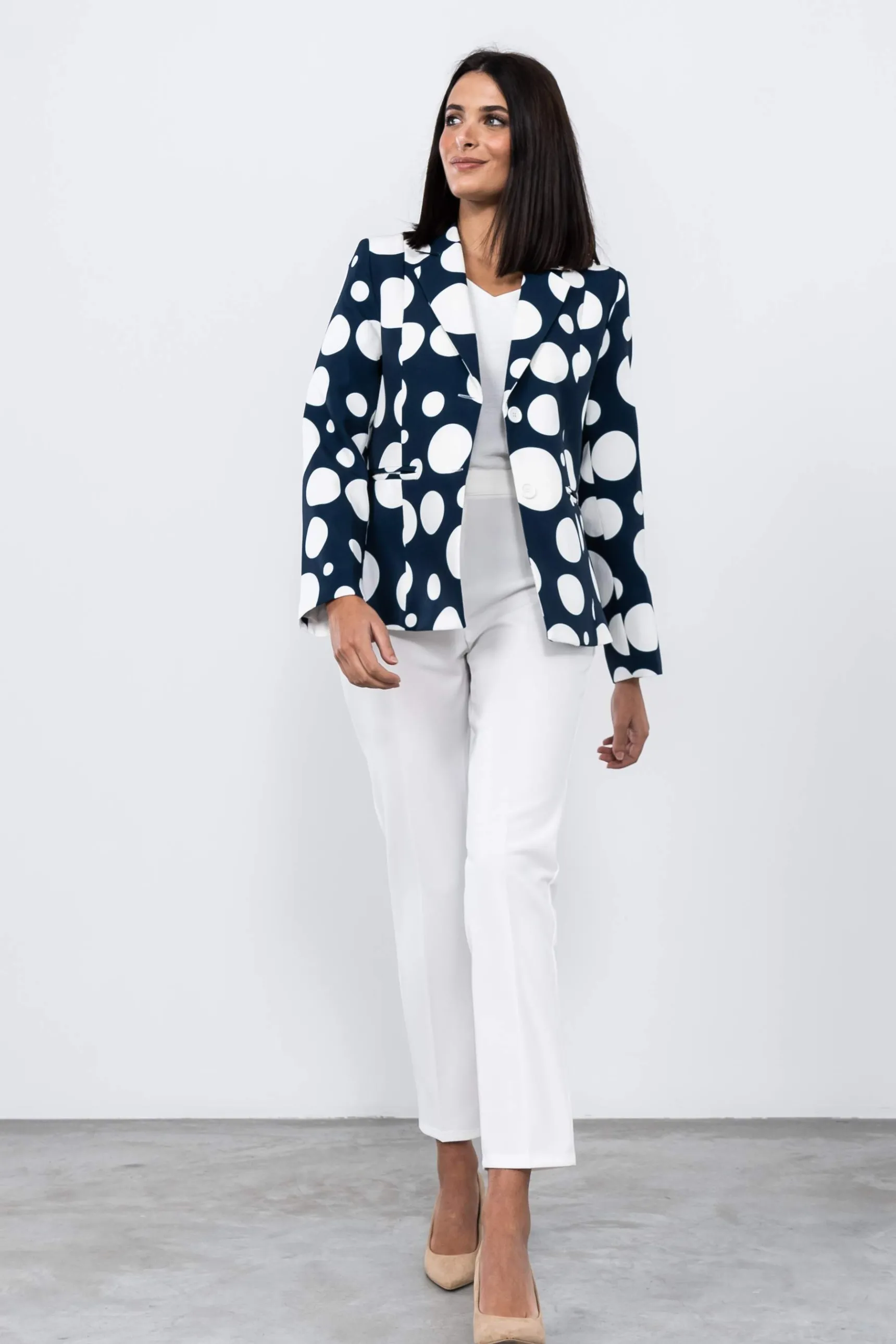 Precchio Pantalones<PANTALÓN GOMA CINTURA BLANCO