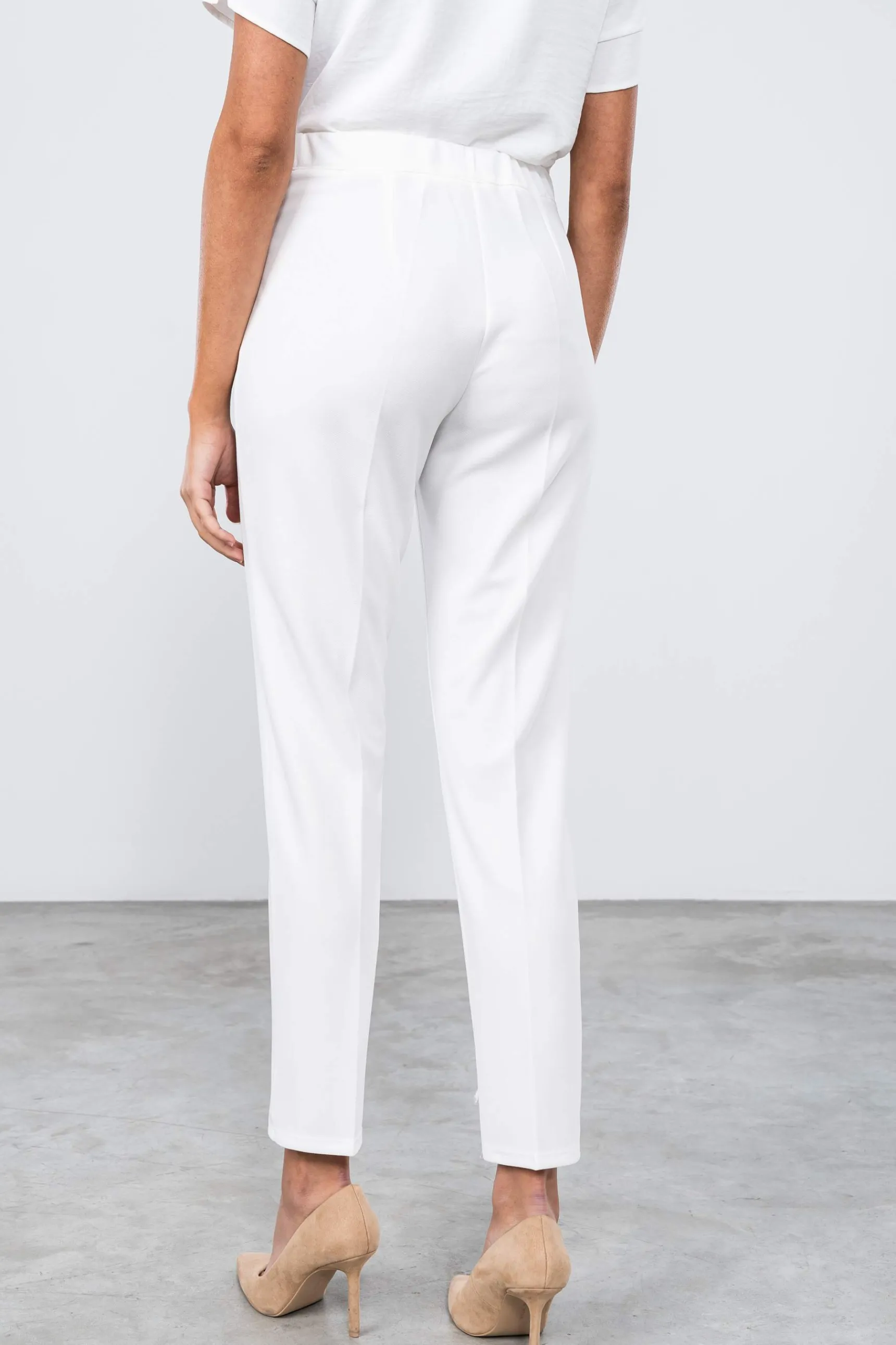 pantaln_goma_cintura_blan_2.webp Precchio Pantalones<PANTALÓN GOMA CINTURA BLANCO
