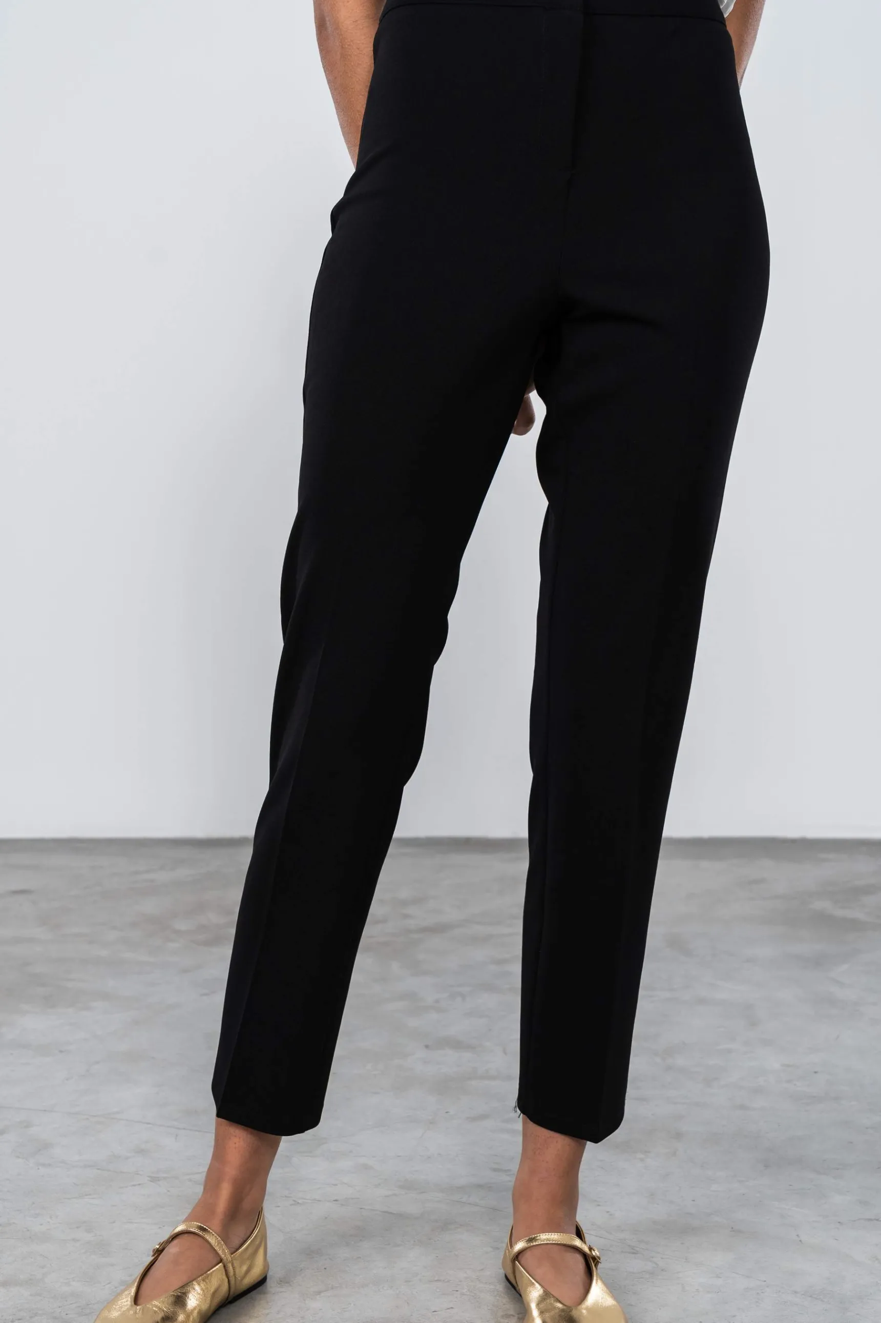 Precchio Pantalones<PANTALÓN GOMA CINTURA NEGRO
