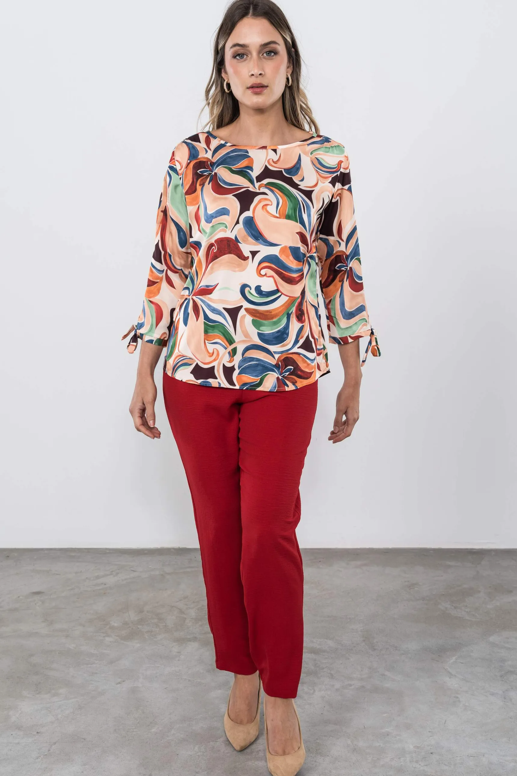 pantaln_holgado_cordn_roj_4.webp Precchio Pantalones<PANTALÓN HOLGADO CORDÓN ROJO