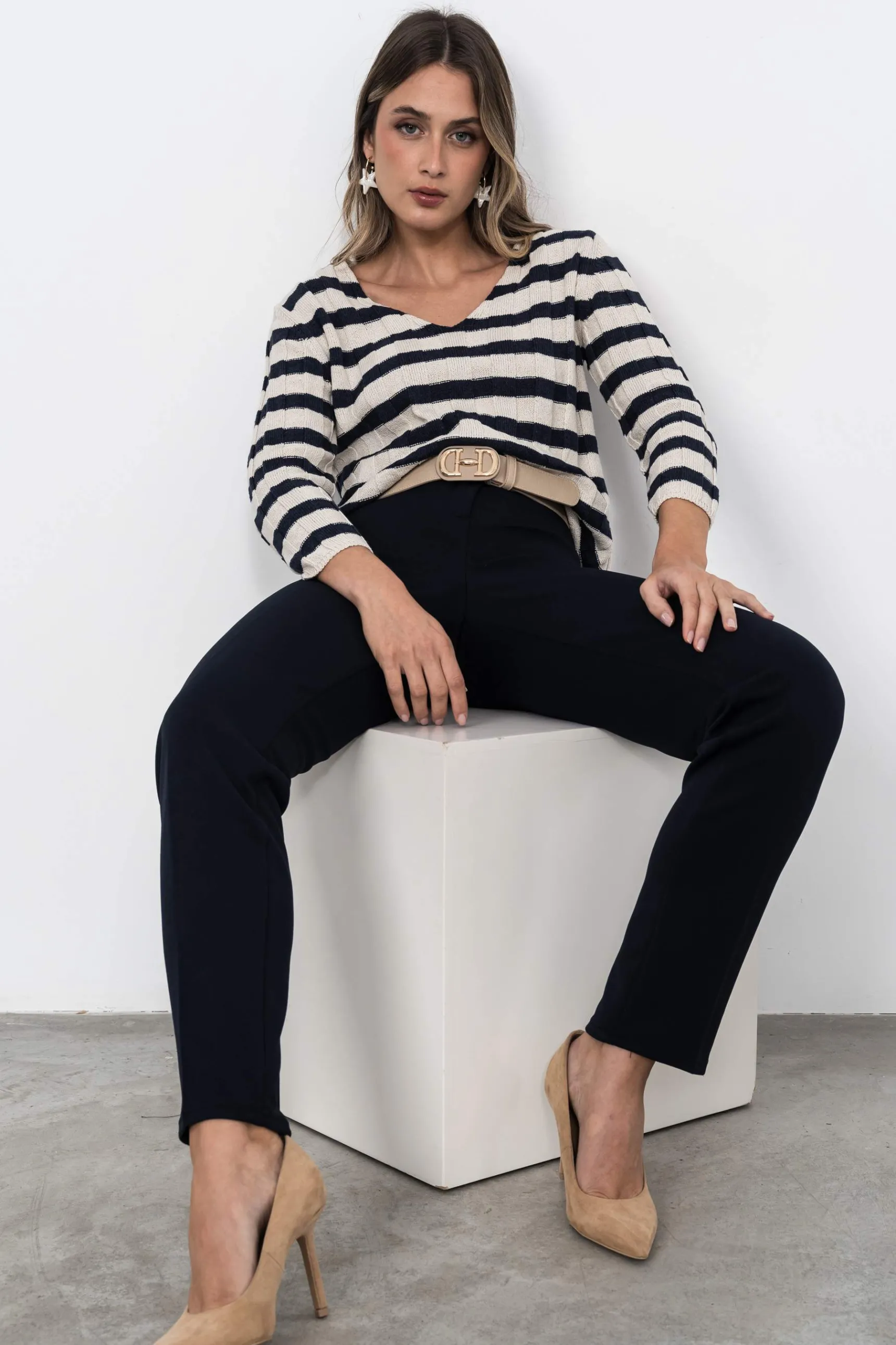 pantaln_piqu_vestir_marin_3.webp Precchio Pantalones<PANTALÓN PIQUÉ VESTIR MARINO