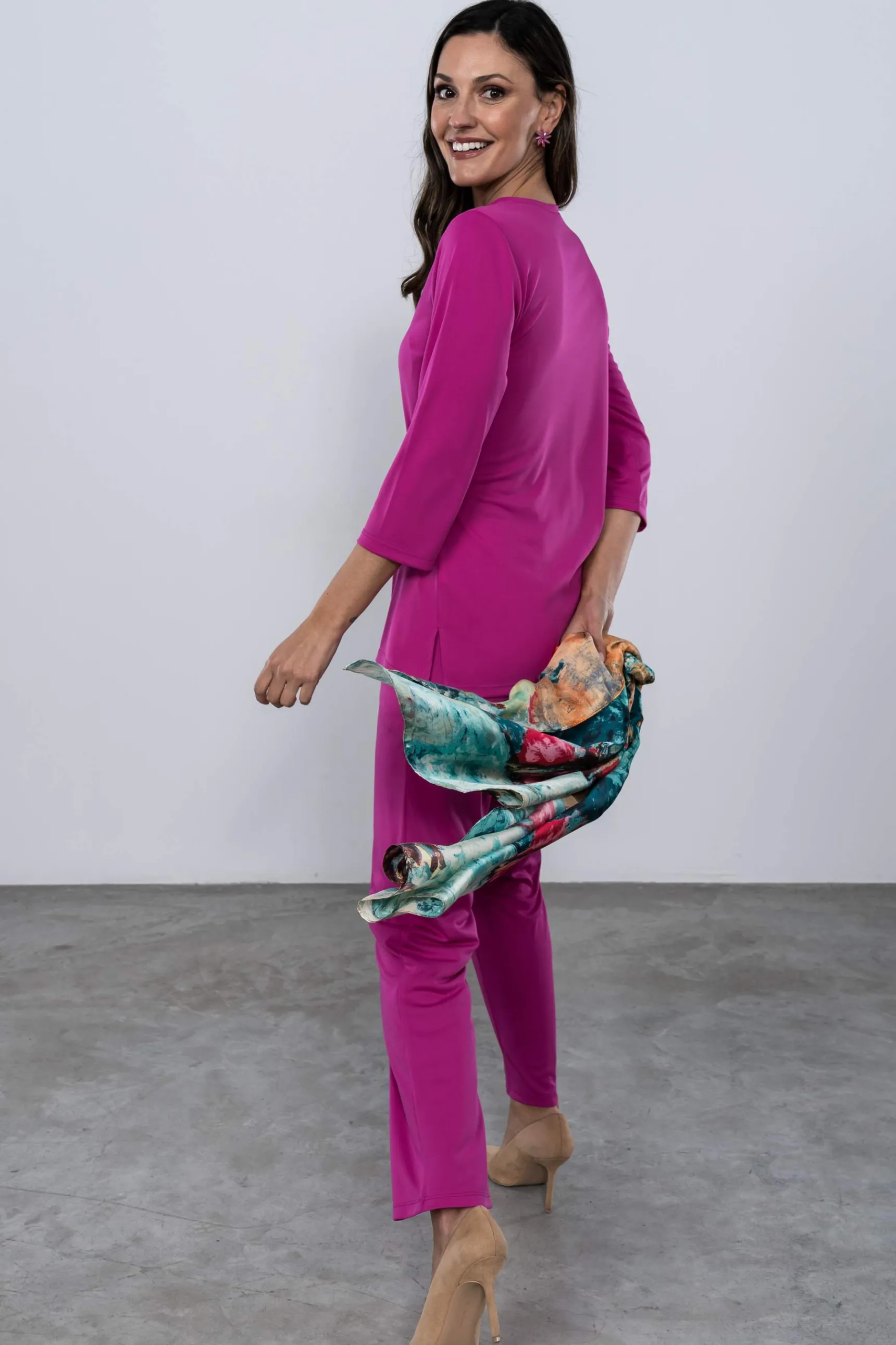 pantaln_punto_fluido_buga_3.webp Precchio Pantalones<PANTALÓN PUNTO FLUIDO BUGANVILLA