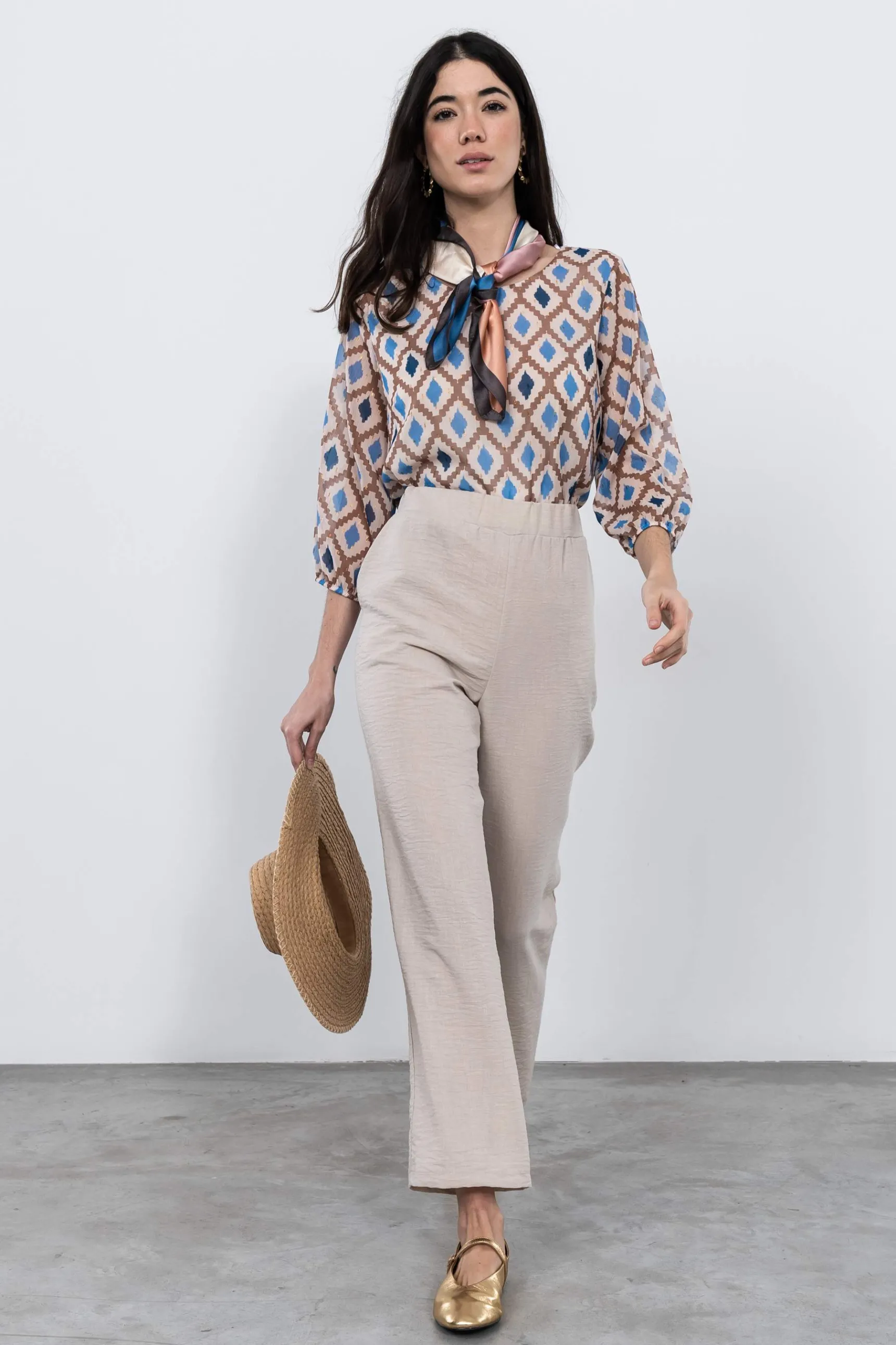 pantaln_recto_goma_cintur_4.webp Precchio Pantalones<PANTALÓN RECTO GOMA CINTURA