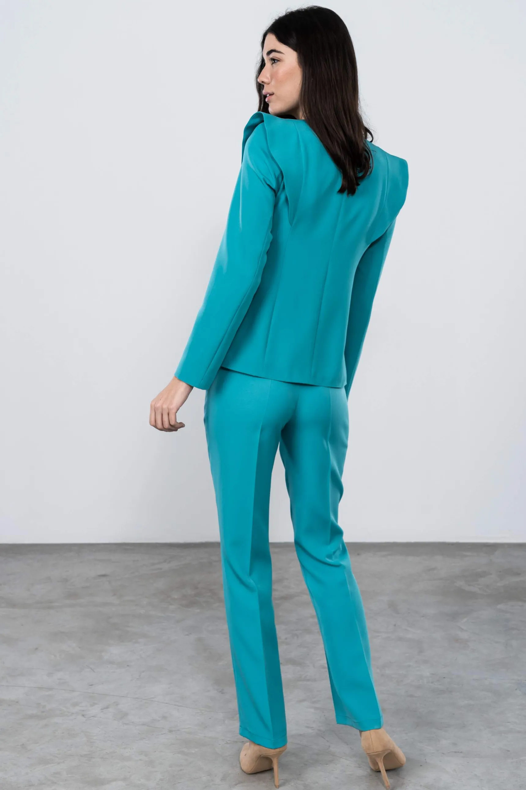 pantaln_recto_turquesa_3.webp Precchio Pantalones<PANTALÓN RECTO TURQUESA