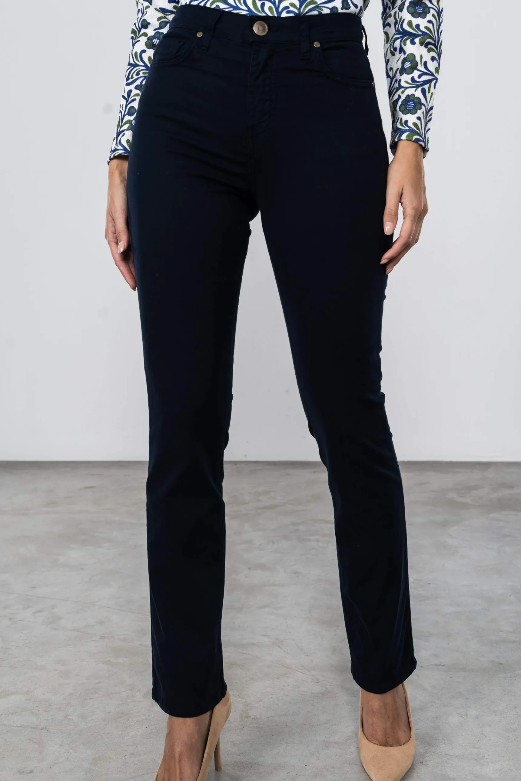 Precchio Pantalones<PANTALON 5 BOLSILLOS MARINO