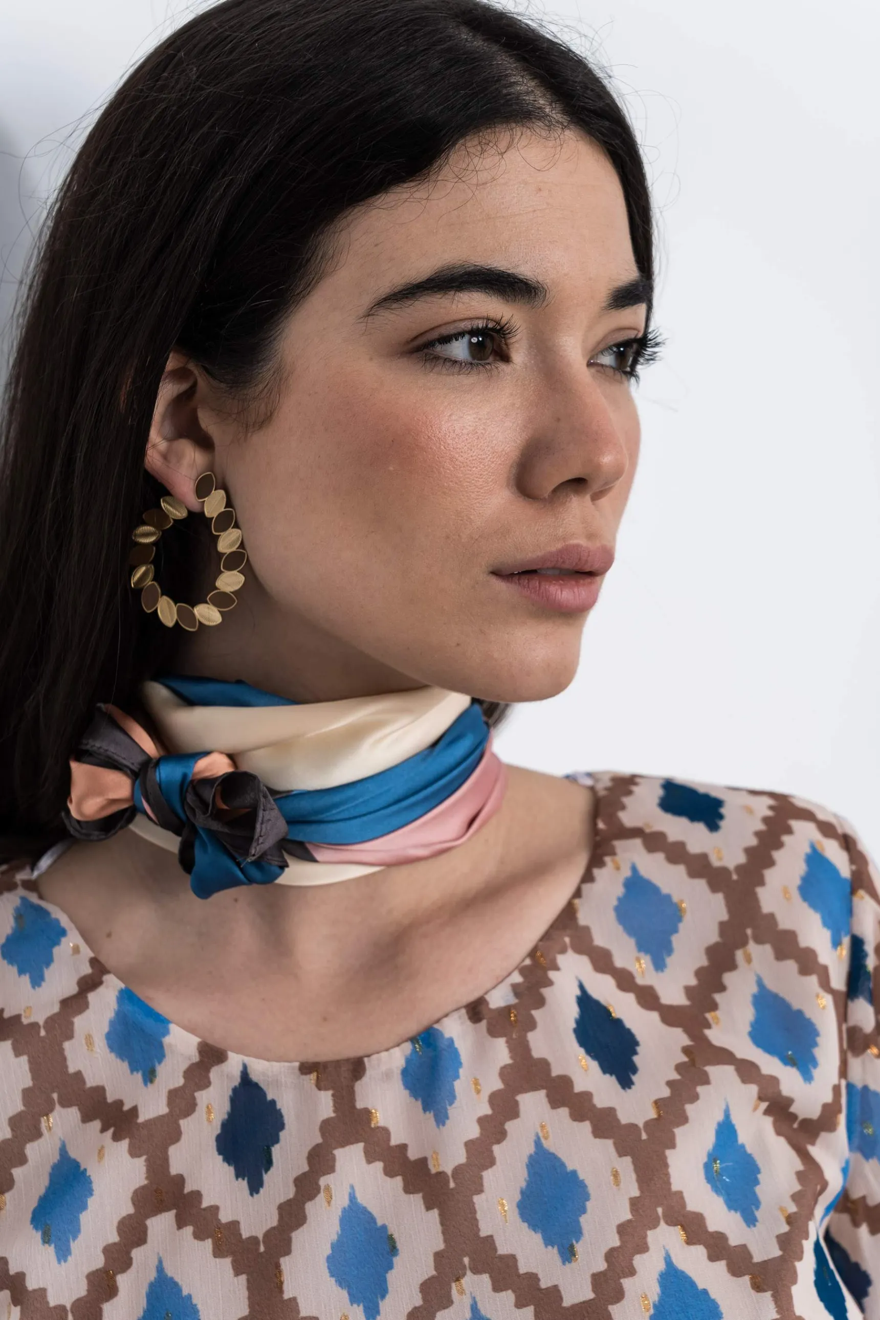 Precchio Foulards Y Estolas<PAÑUELO BLOQUES AZUL