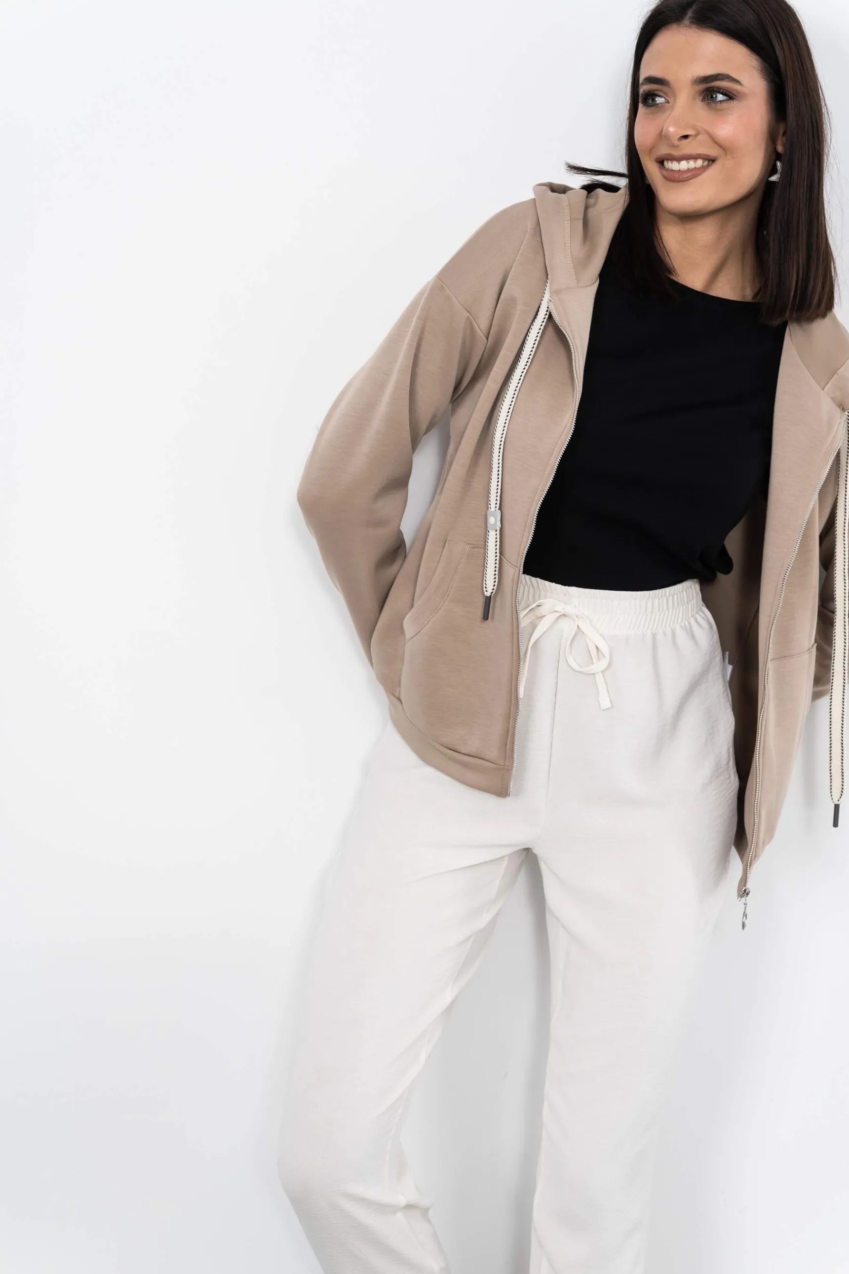 sudadera_cremallera_beige_4.webp Precchio Jerseys Y Cardigans<SUDADERA CREMALLERA BEIGE