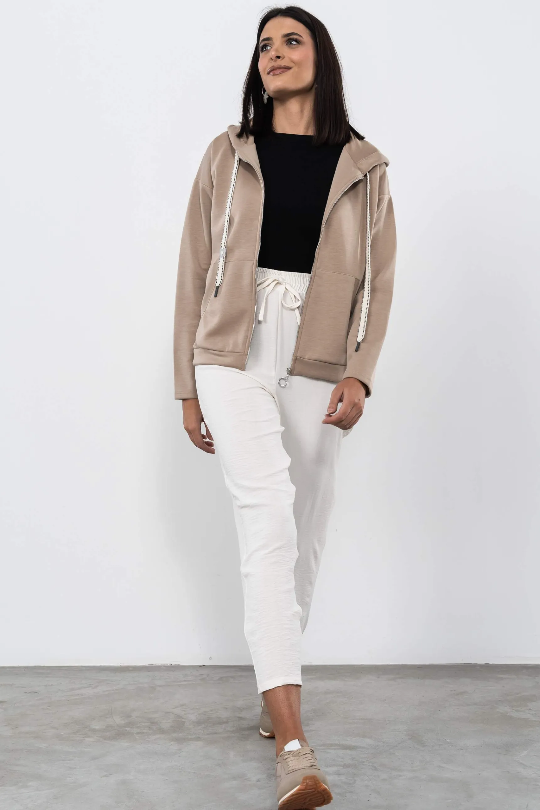sudadera_cremallera_beige_5.webp Precchio Jerseys Y Cardigans<SUDADERA CREMALLERA BEIGE