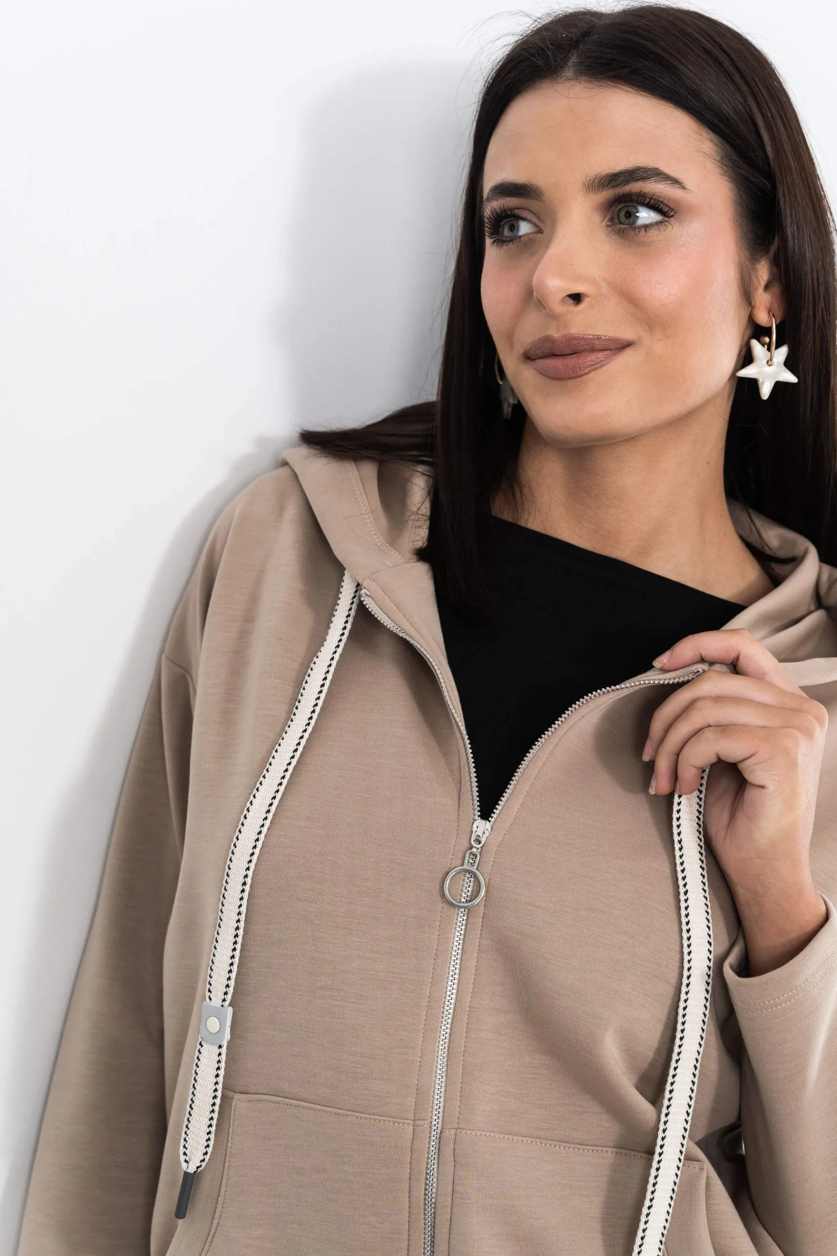 sudadera_cremallera_beige_7.webp Precchio Jerseys Y Cardigans<SUDADERA CREMALLERA BEIGE