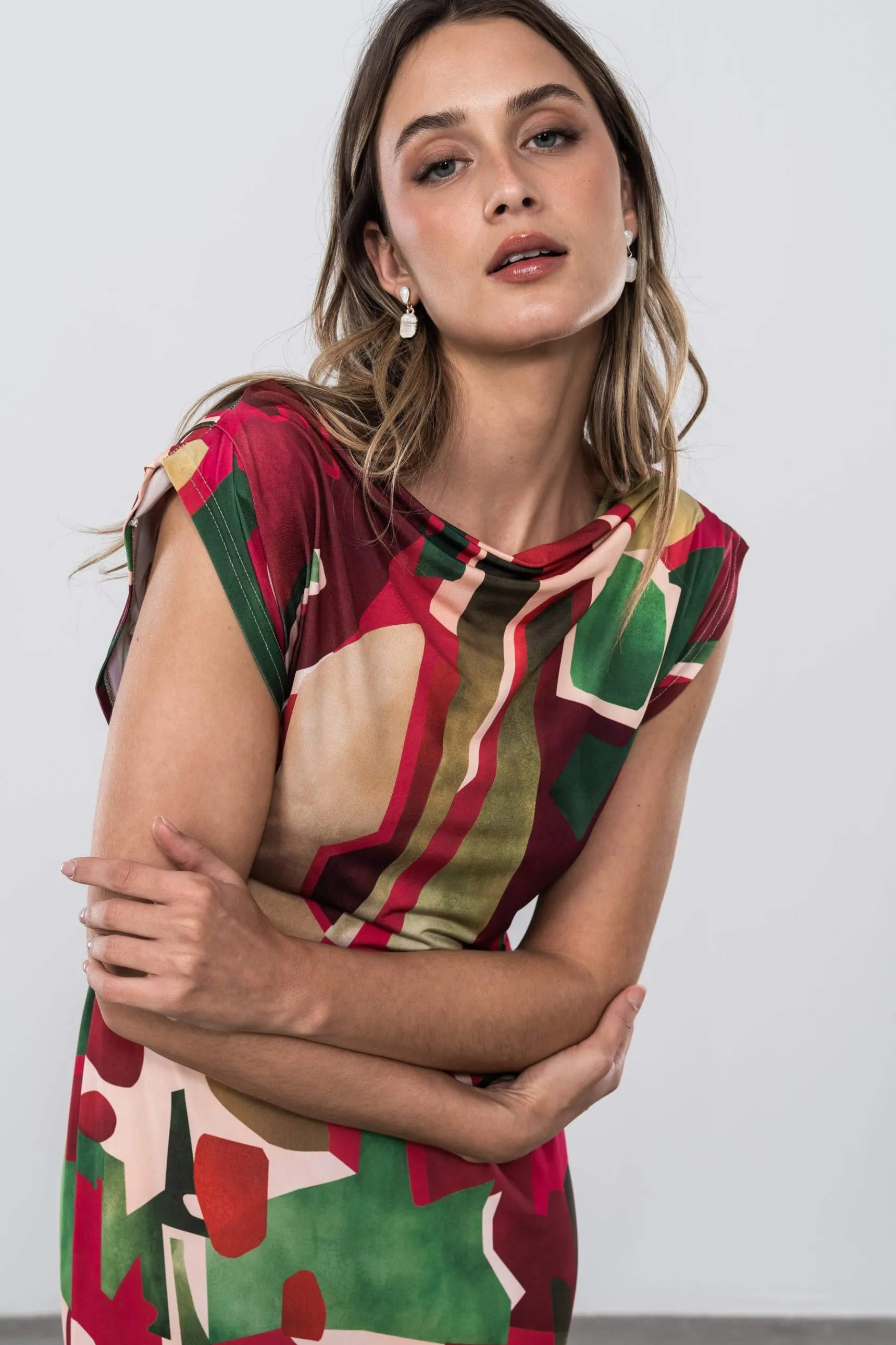 Precchio Vestidos<VESTIDO COLORES MANGA SISA