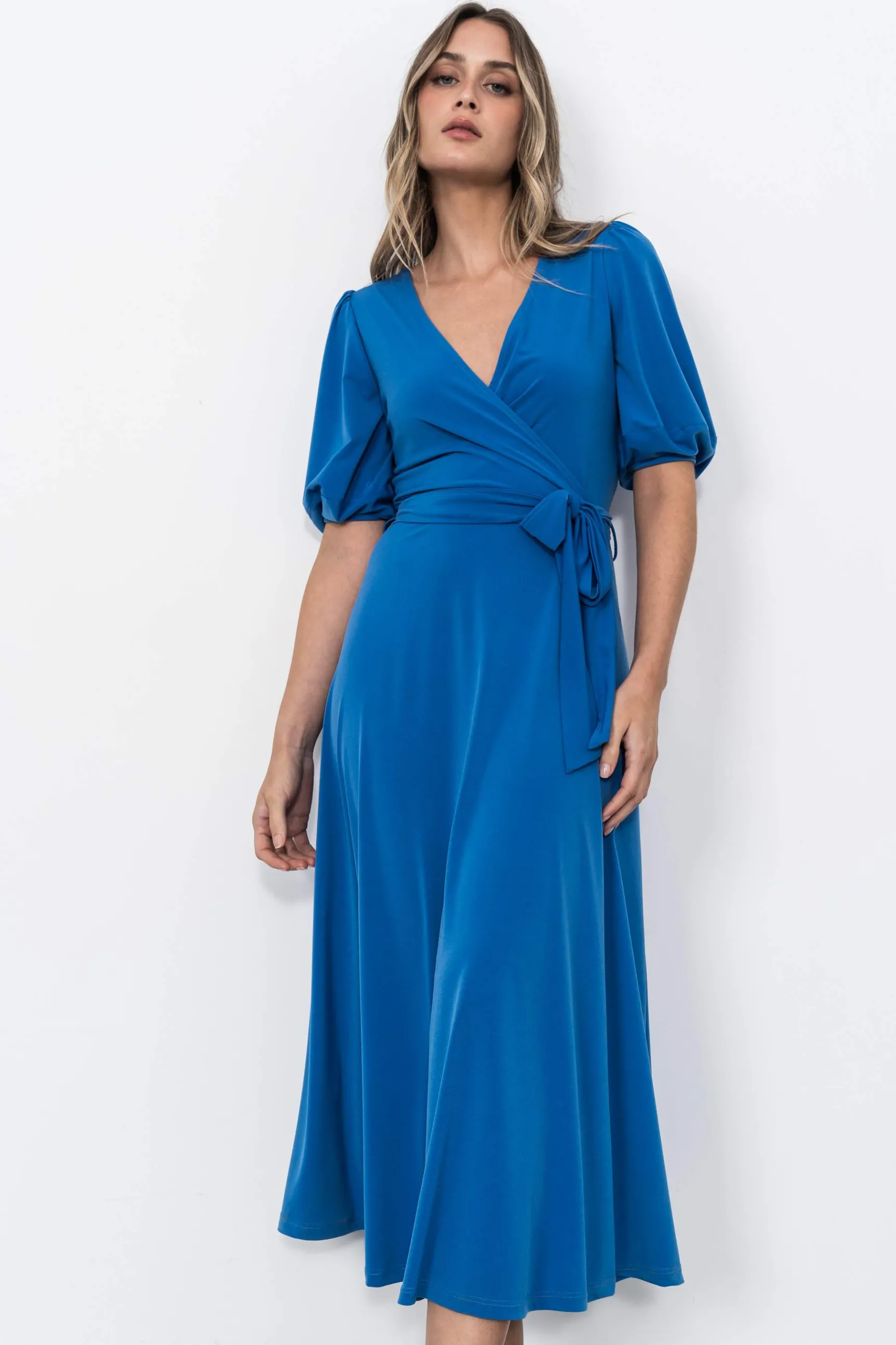 Precchio Vestidos<VESTIDO CRUZADO CINTURÓN
