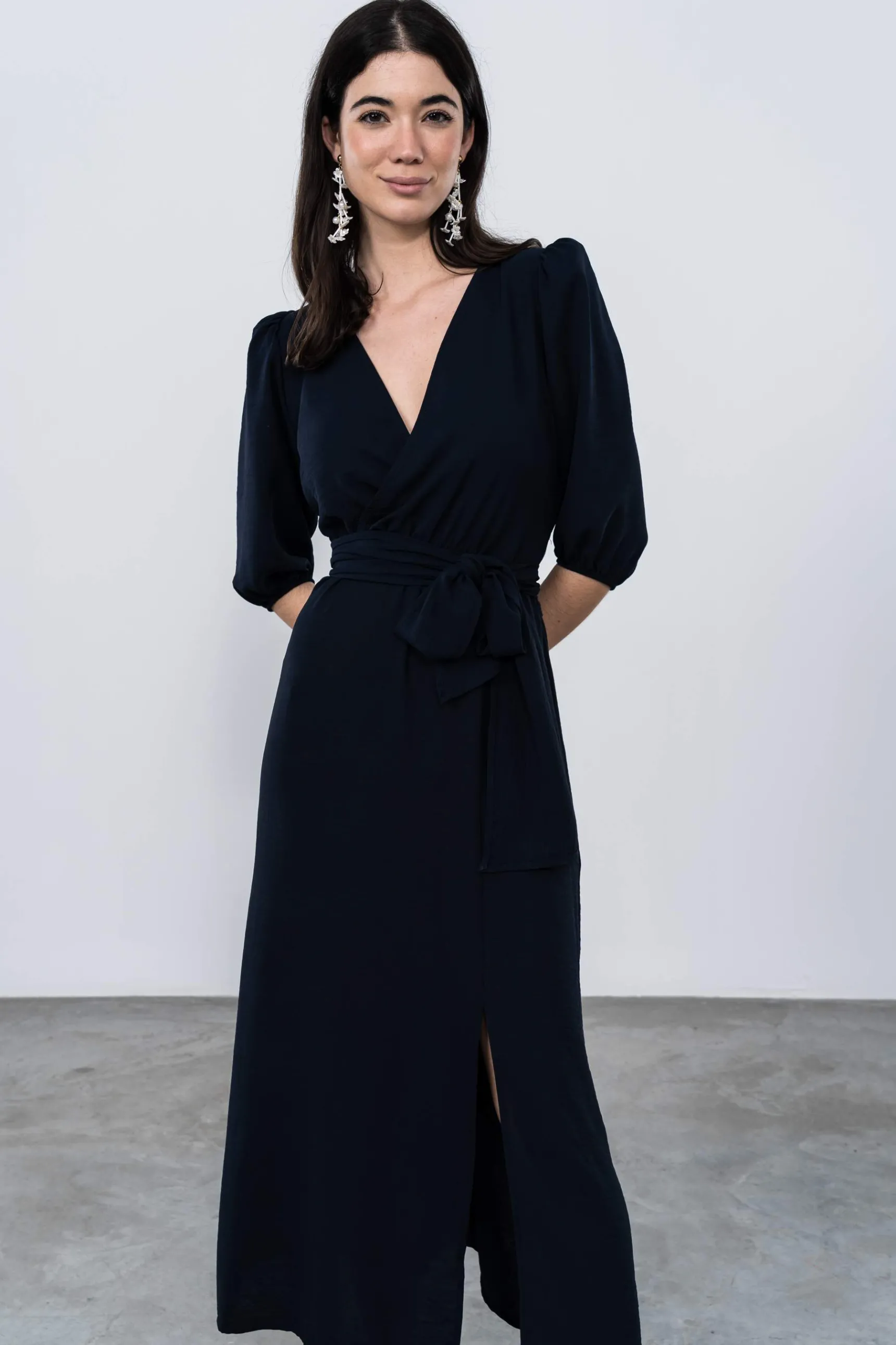 Precchio Vestidos<VESTIDO LAZADA MARINO
