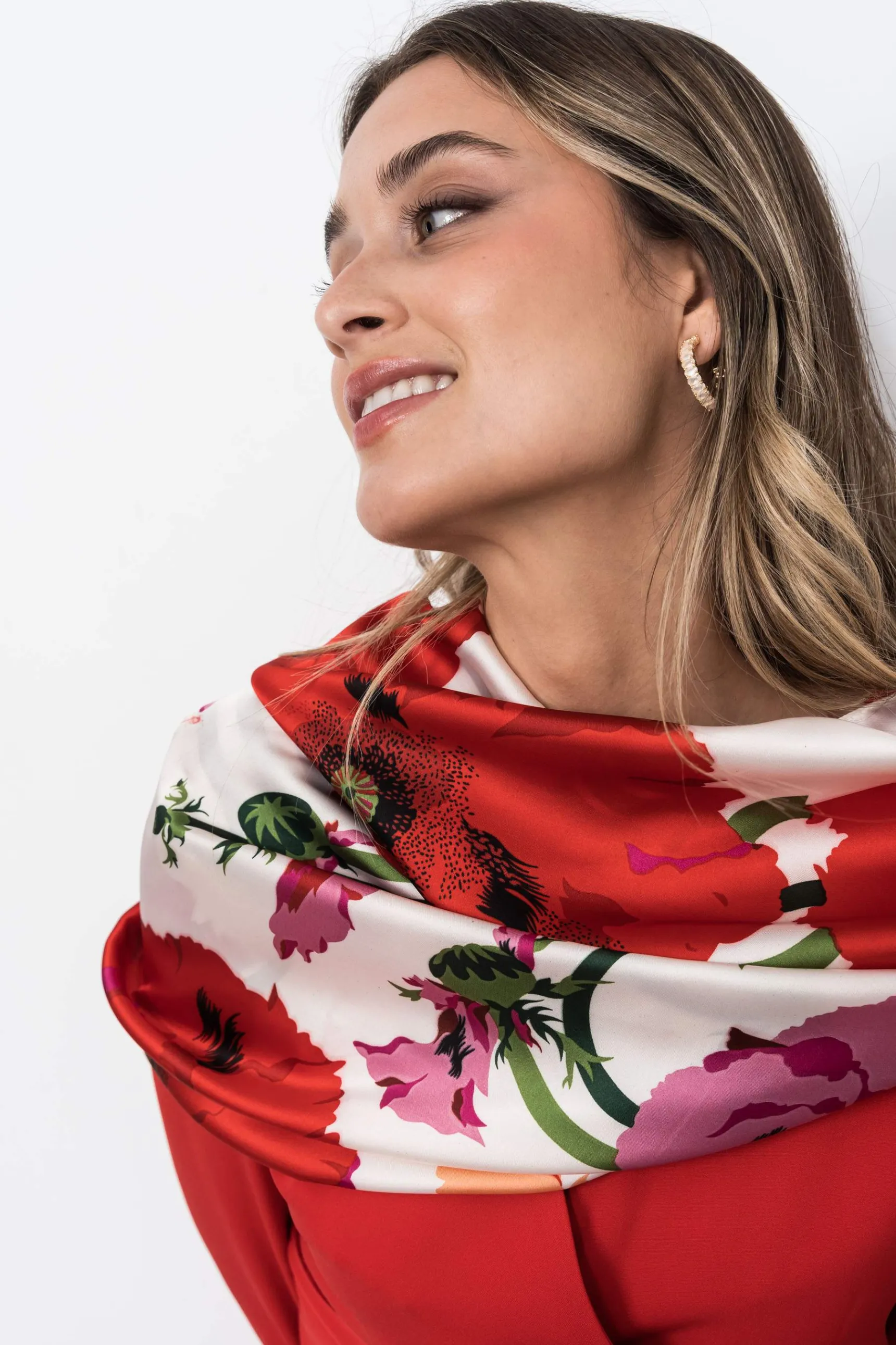 vestido_lazo_manga_france_4.webp Precchio Vestidos<VESTIDO LAZO MANGA FRANCESA ROJO
