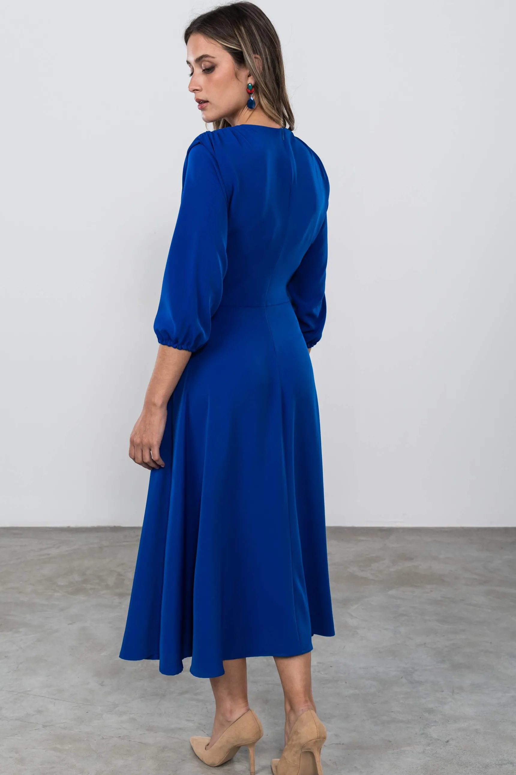 vestido_lazo_manga_france_5-1.webp Precchio Vestidos<VESTIDO LAZO MANGA FRANCESA TINTA
