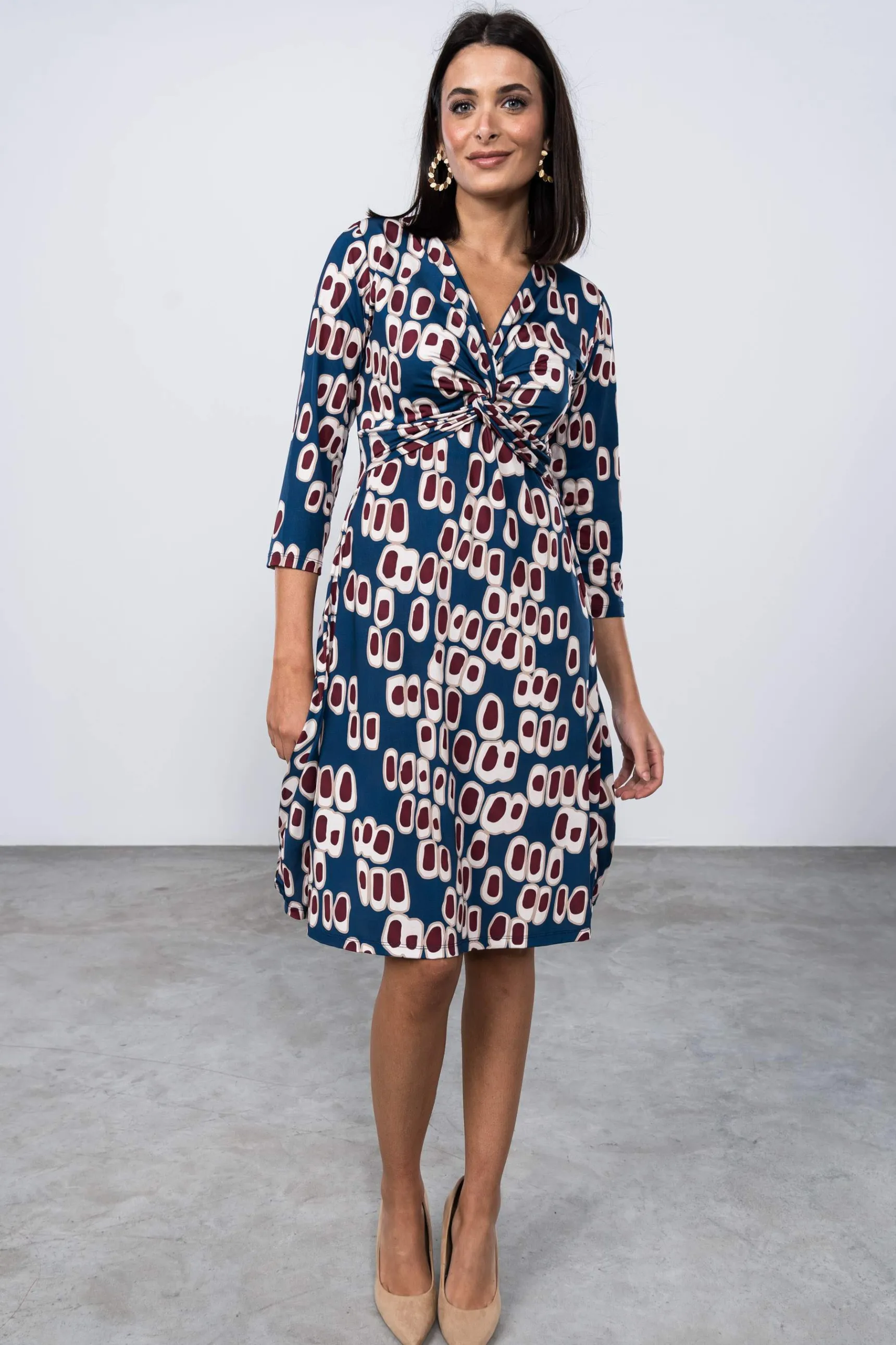 Precchio Vestidos<VESTIDO NUDO CÍRCULOS