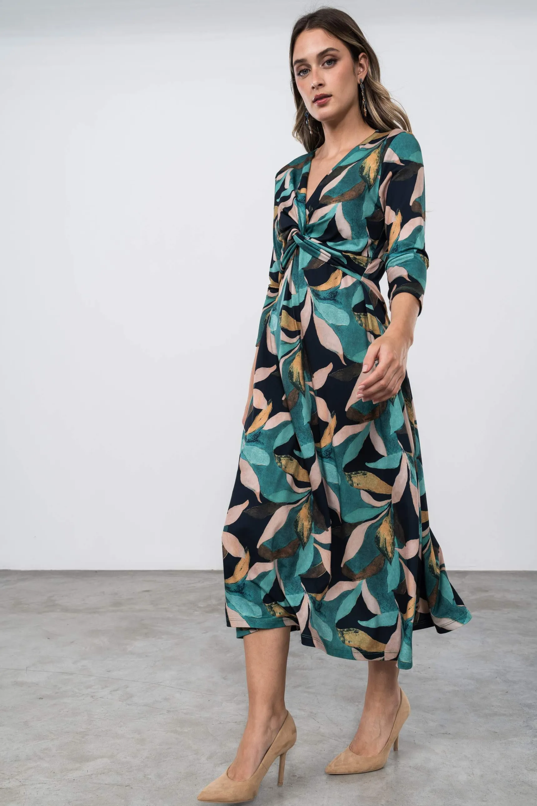 vestido_nudo_hojas_4.webp Precchio Vestidos<VESTIDO NUDO HOJAS