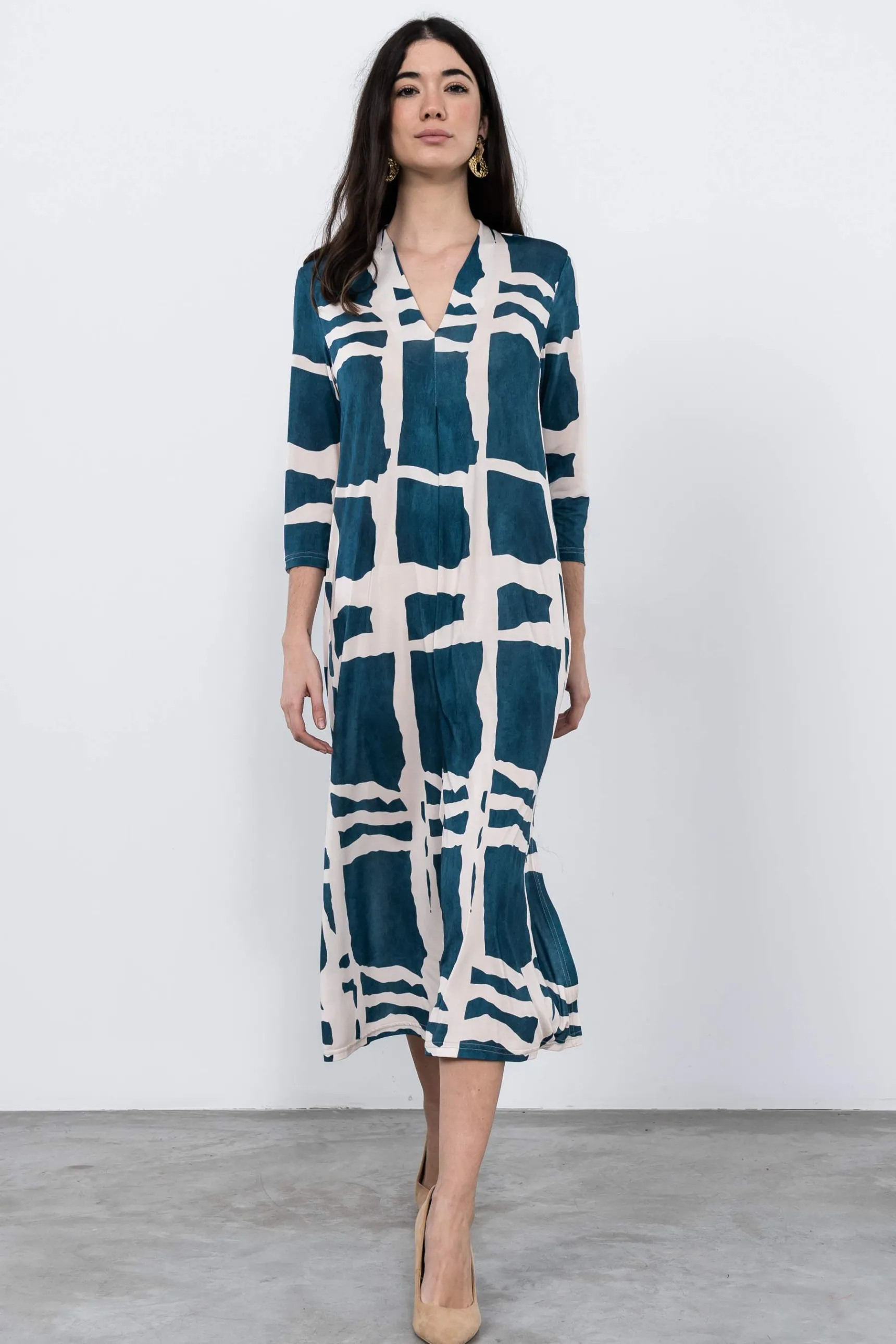 Precchio Vestidos<VESTIDO PICO BLOQUES
