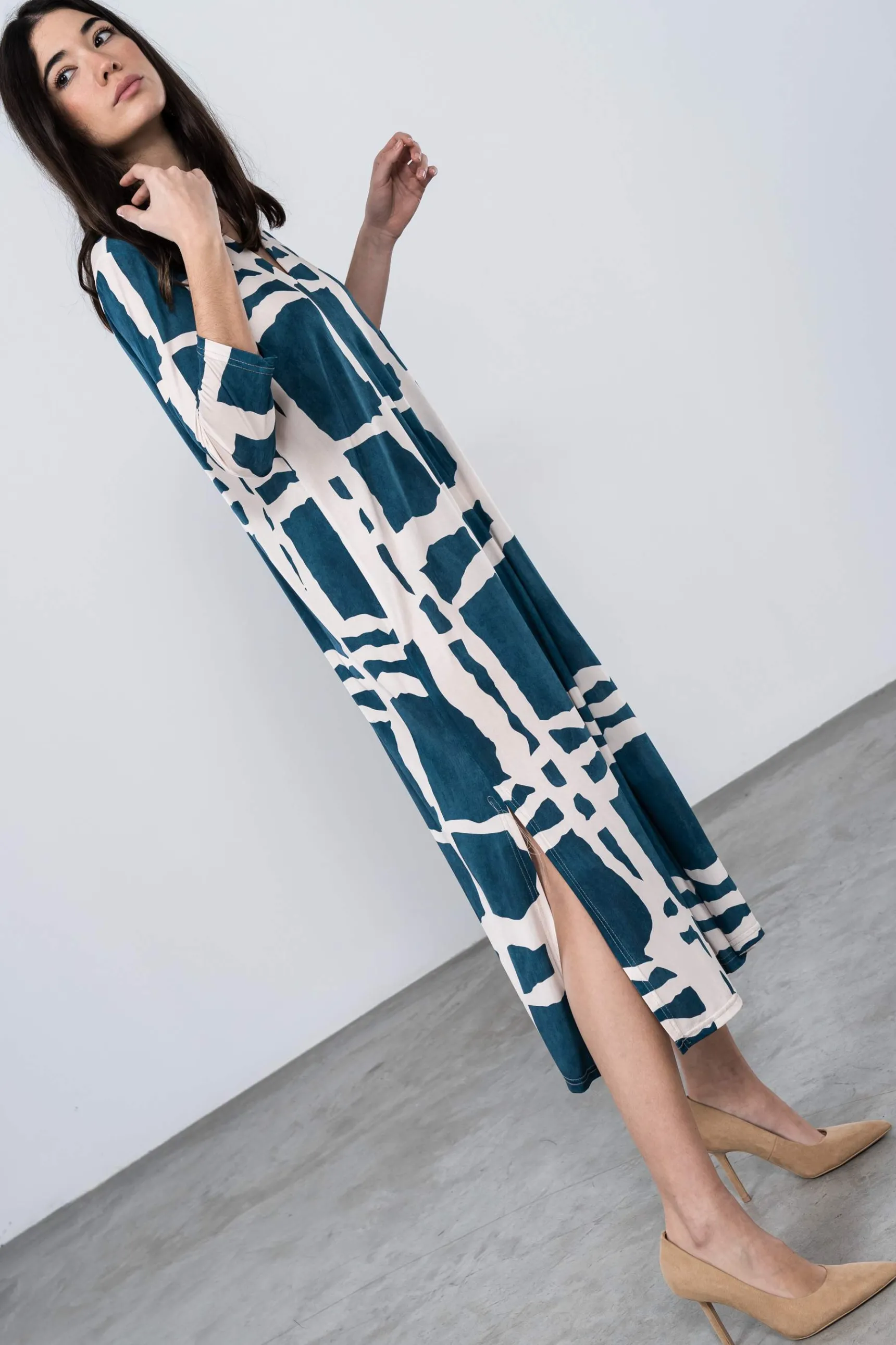 vestido_pico_bloques_5.webp Precchio Vestidos<VESTIDO PICO BLOQUES
