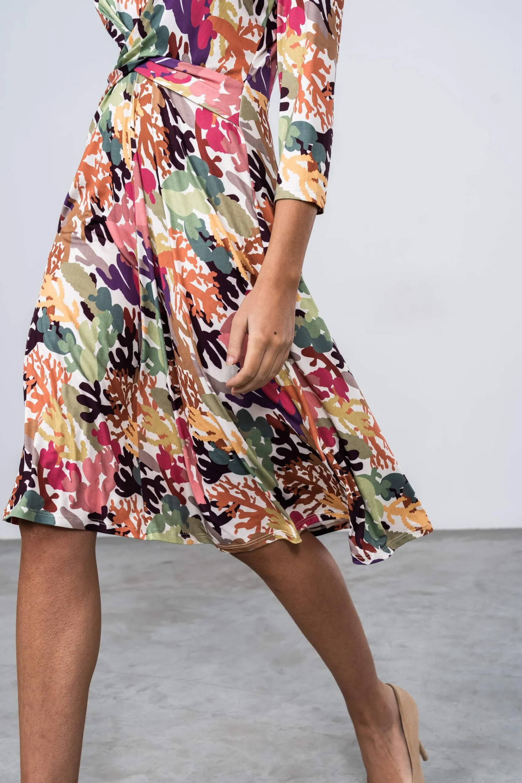 vestido_recogido_cactus_2.webp Precchio Vestidos<VESTIDO RECOGIDO CACTUS