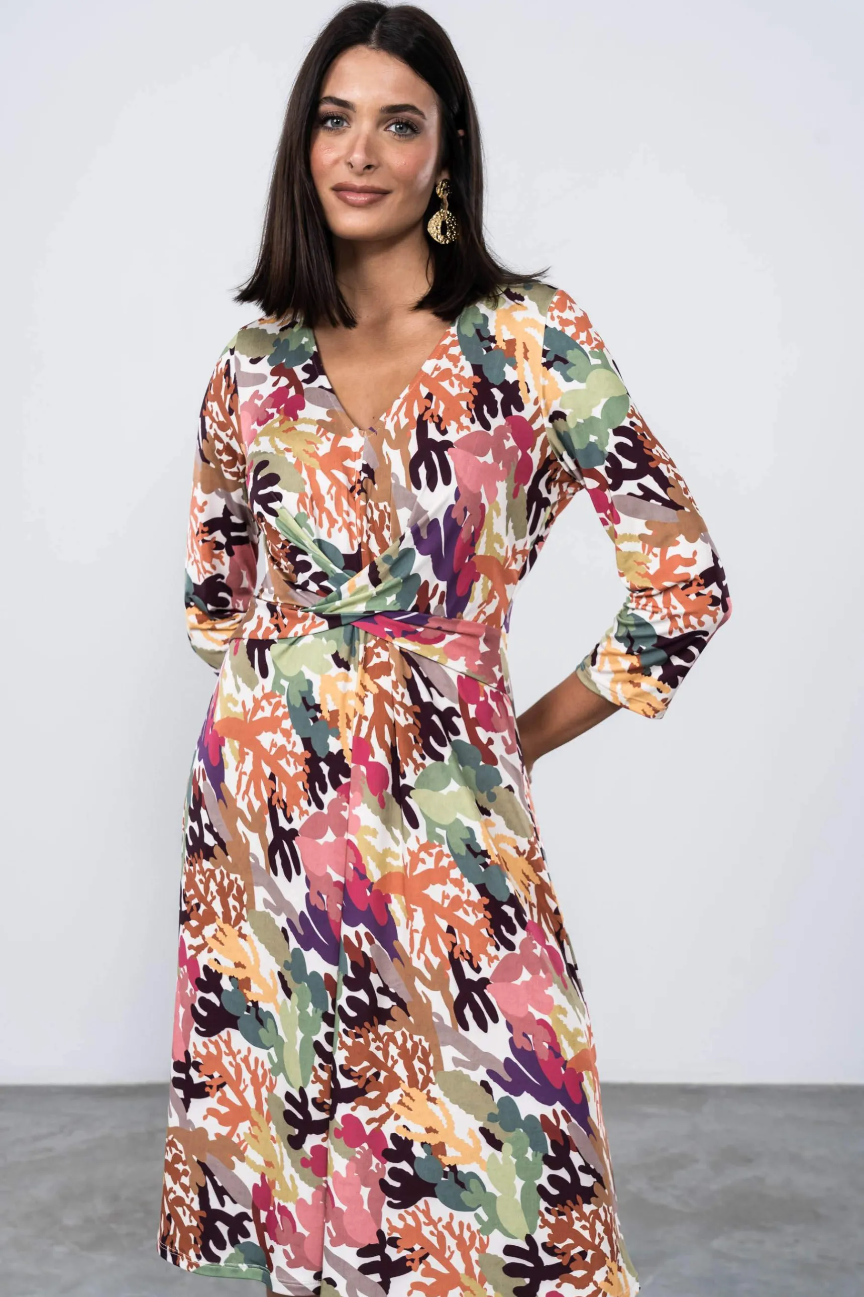 vestido_recogido_cactus_3.webp Precchio Vestidos<VESTIDO RECOGIDO CACTUS
