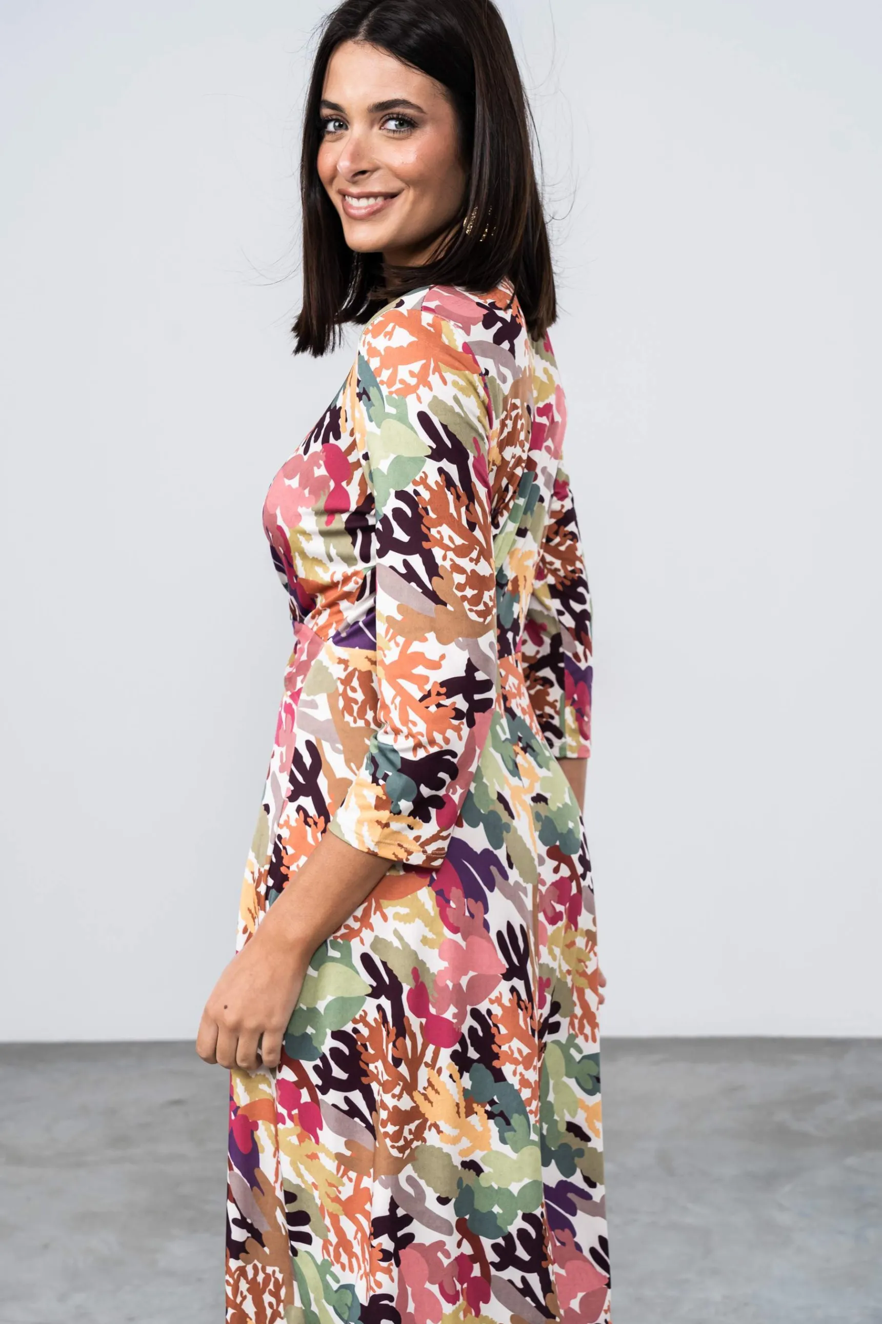 vestido_recogido_cactus_5.webp Precchio Vestidos<VESTIDO RECOGIDO CACTUS