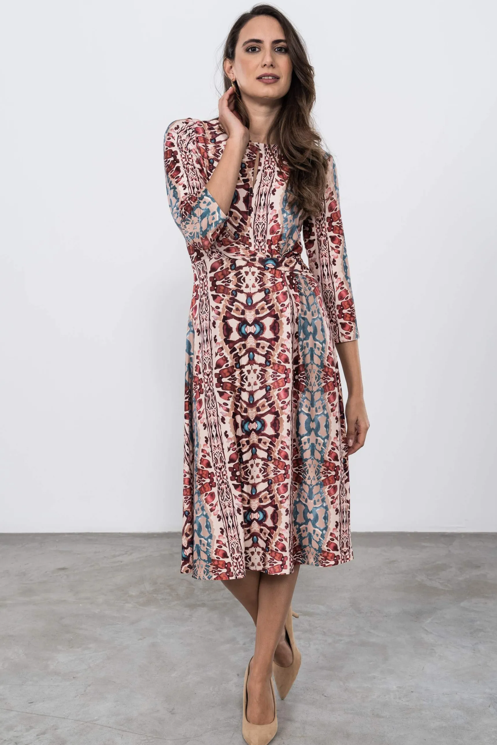 vestido_recogido_lateral_4.webp Precchio Vestidos<VESTIDO RECOGIDO LATERAL